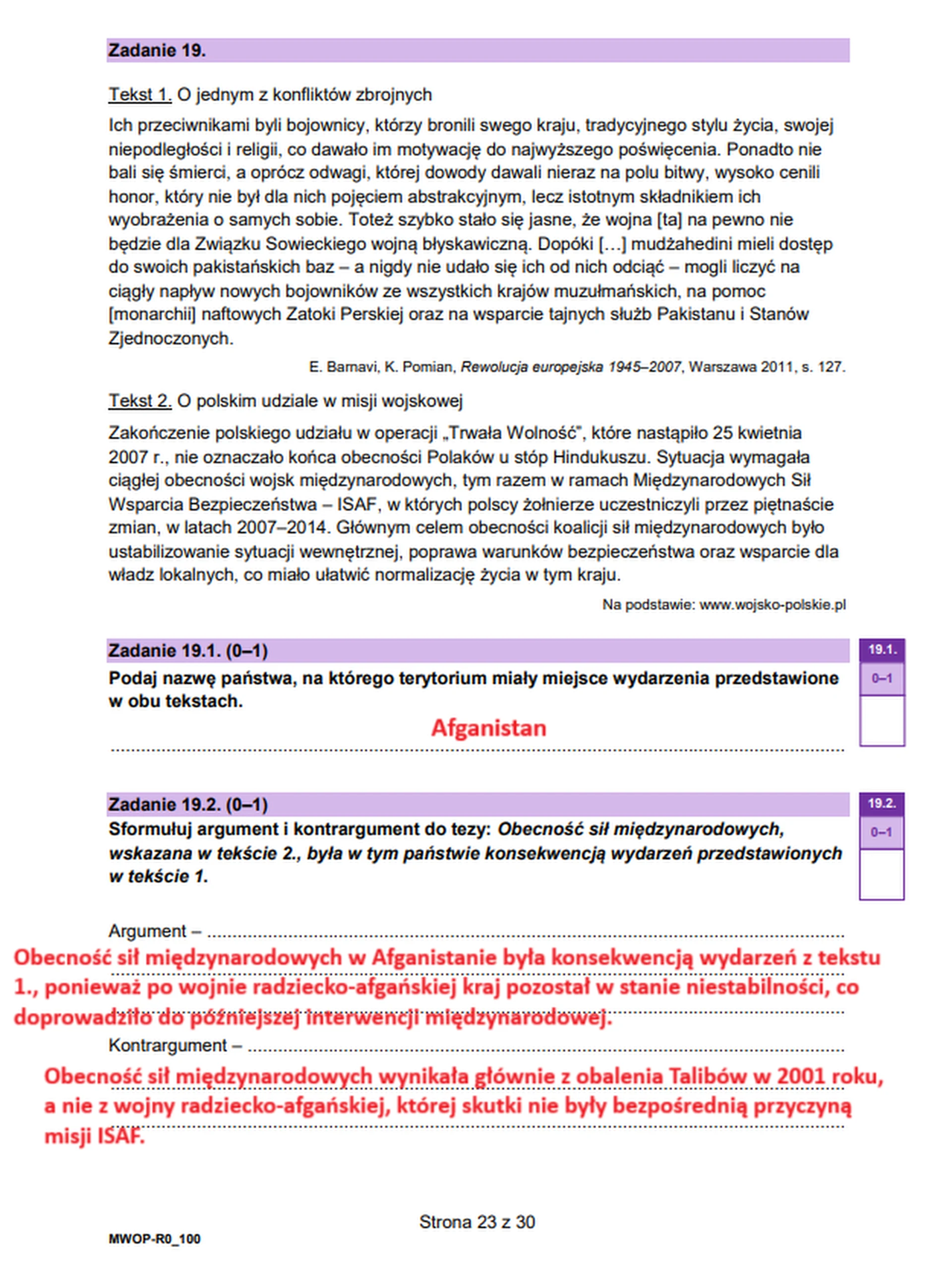 Matura maj 2025. WOS, poziom rozszerzony – strona 22