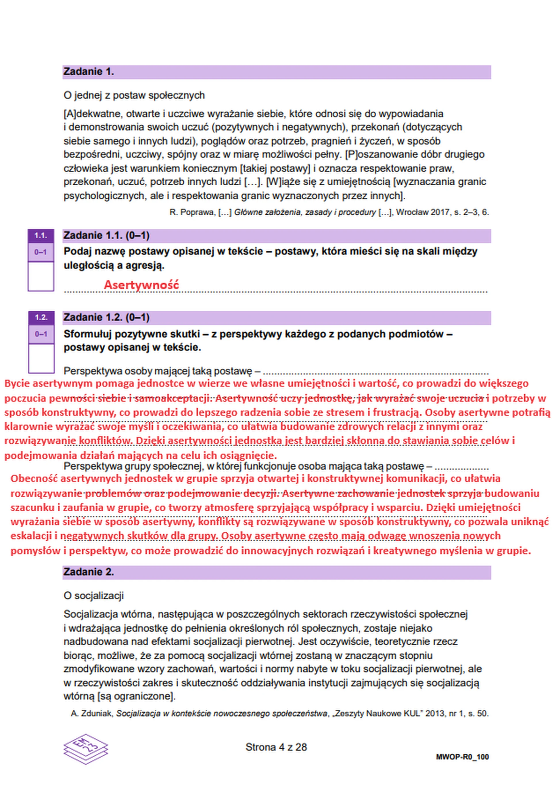 Matura maj 2024. WOS, poziom rozszerzony – strona 2