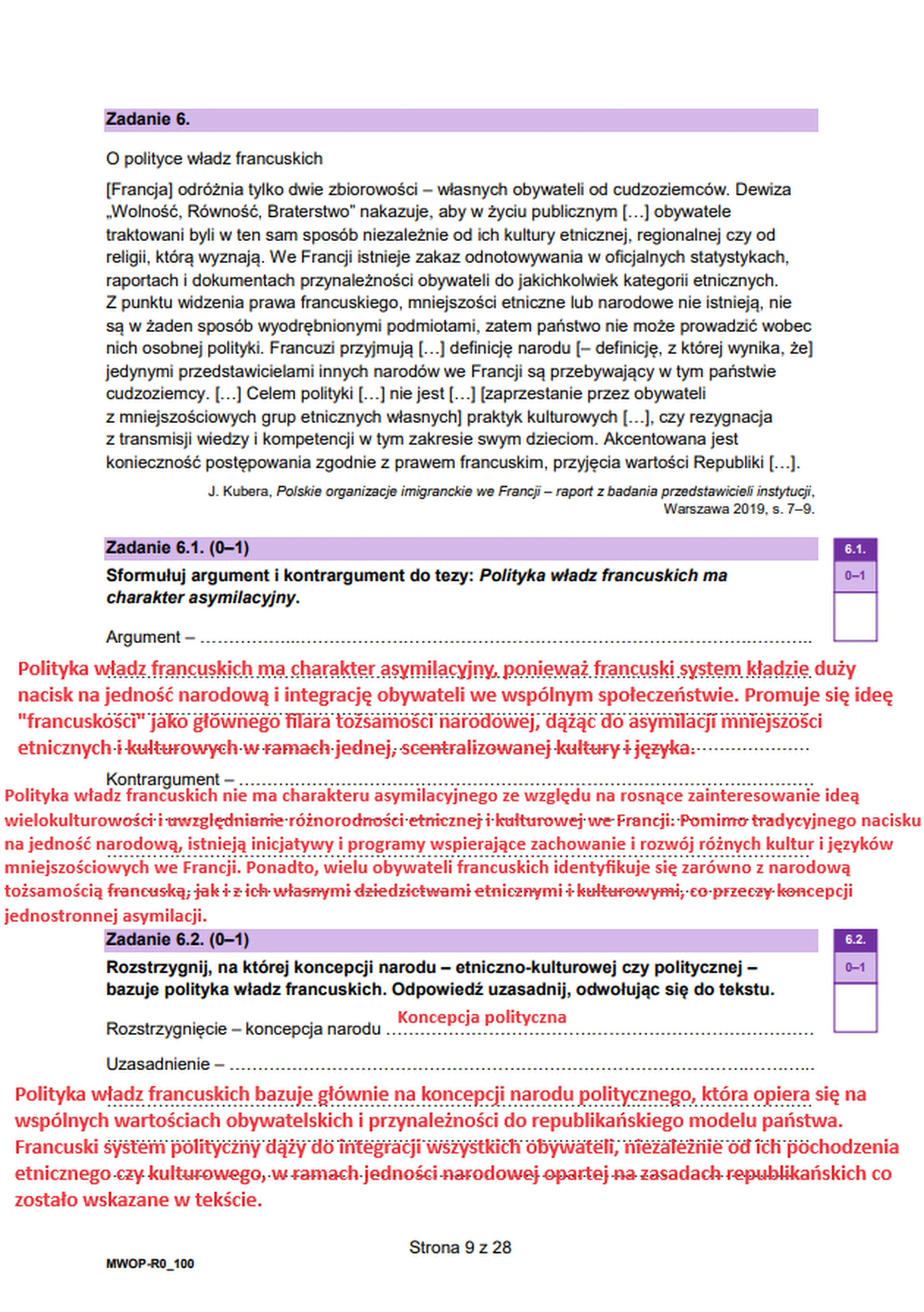 Matura maj 2024. WOS, poziom rozszerzony – strona 7