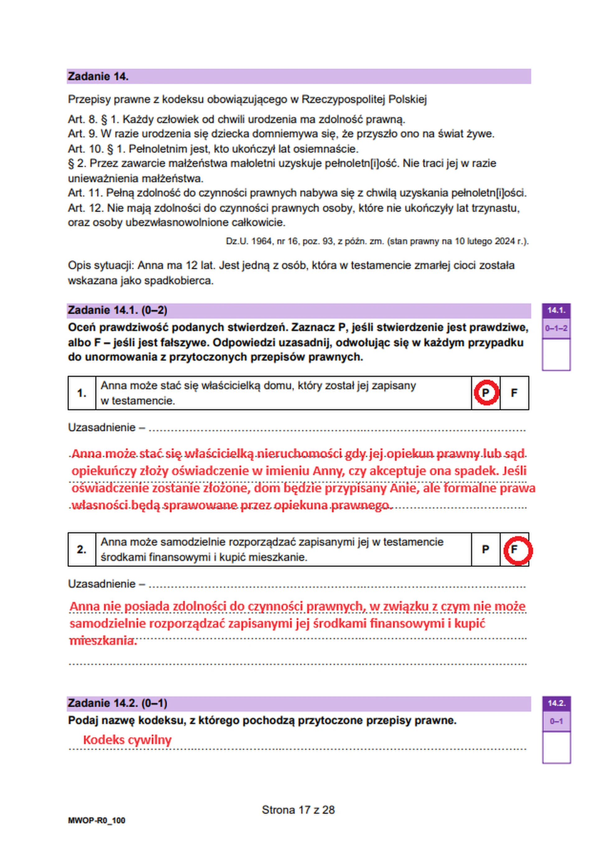 Matura maj 2024. WOS, poziom rozszerzony – strona 15