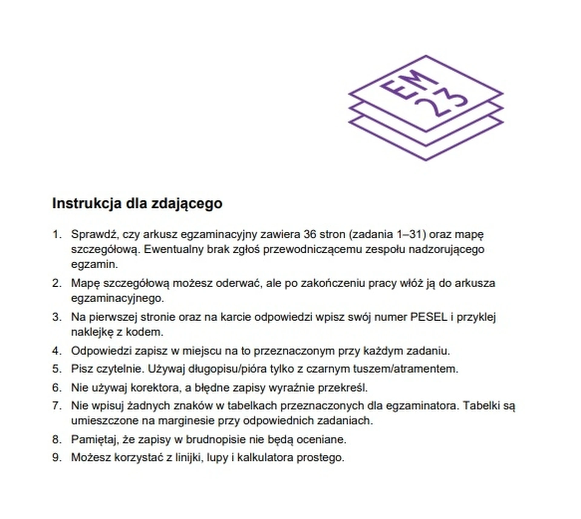Matura maj 2024. Geografia, poziom rozszerzony – strona 2
