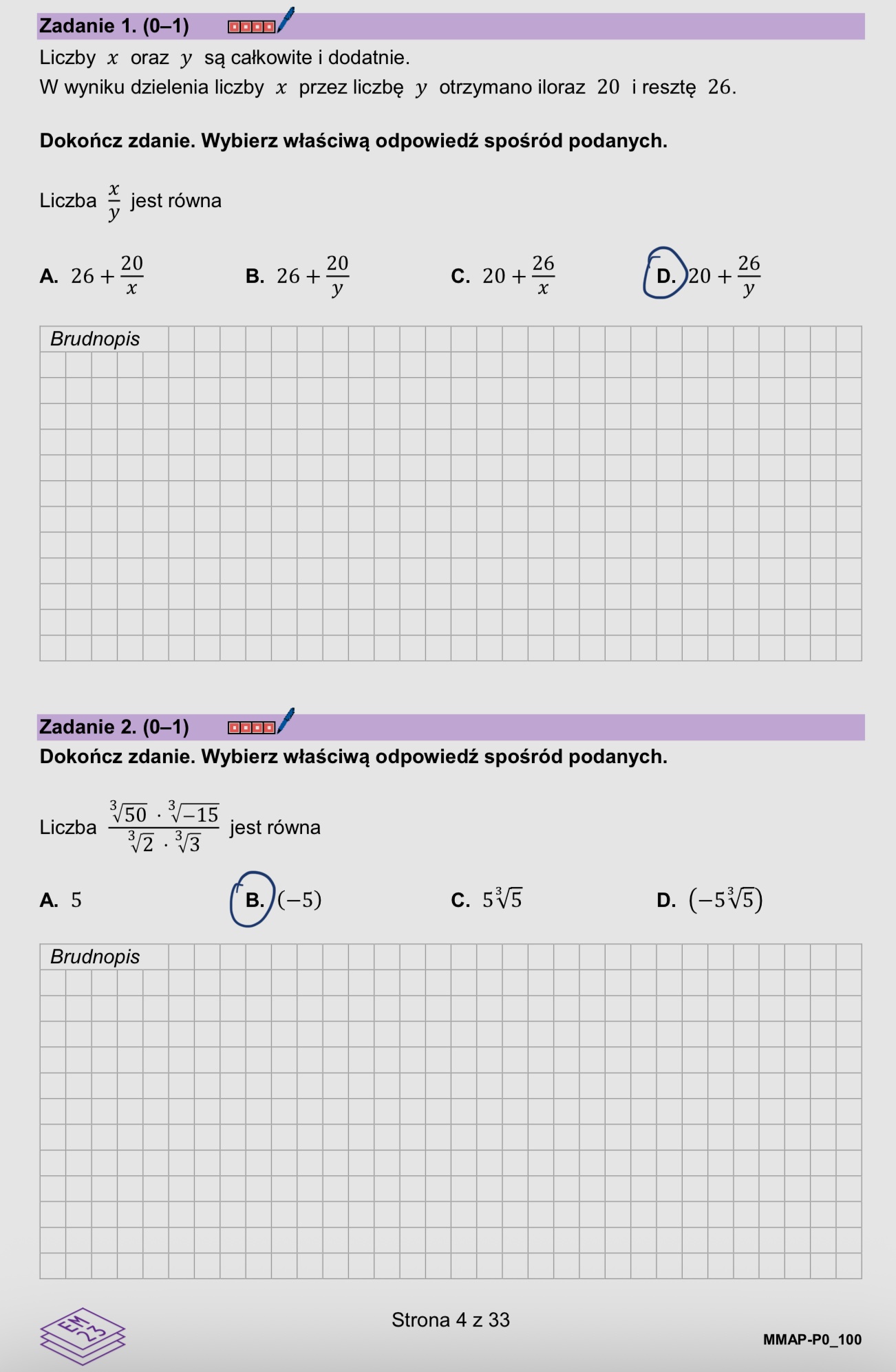 Matura marzec 2026. Matematyka, poziom podstawowy – strona 4