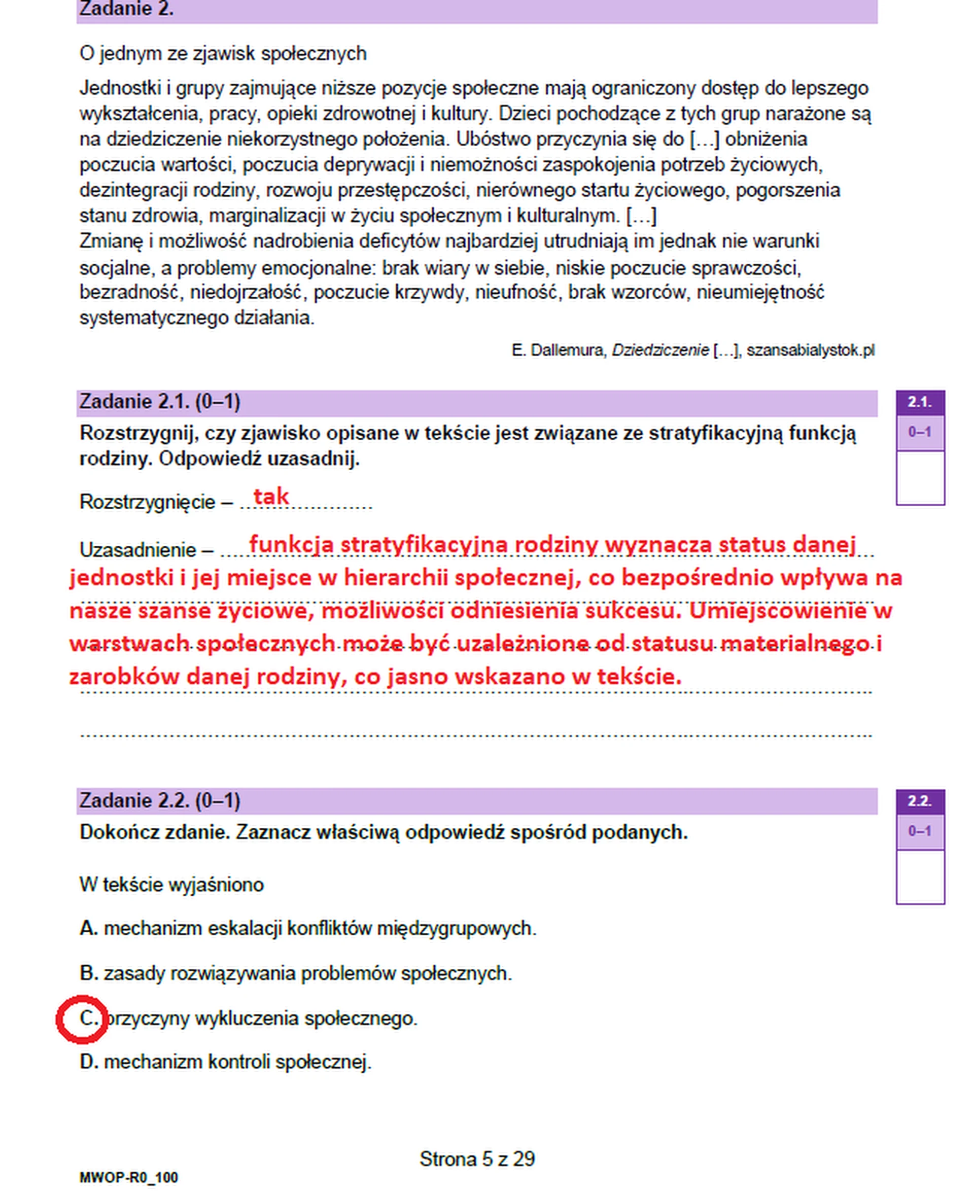 Matura maj 2023. WOS, poziom rozszerzony – strona 3