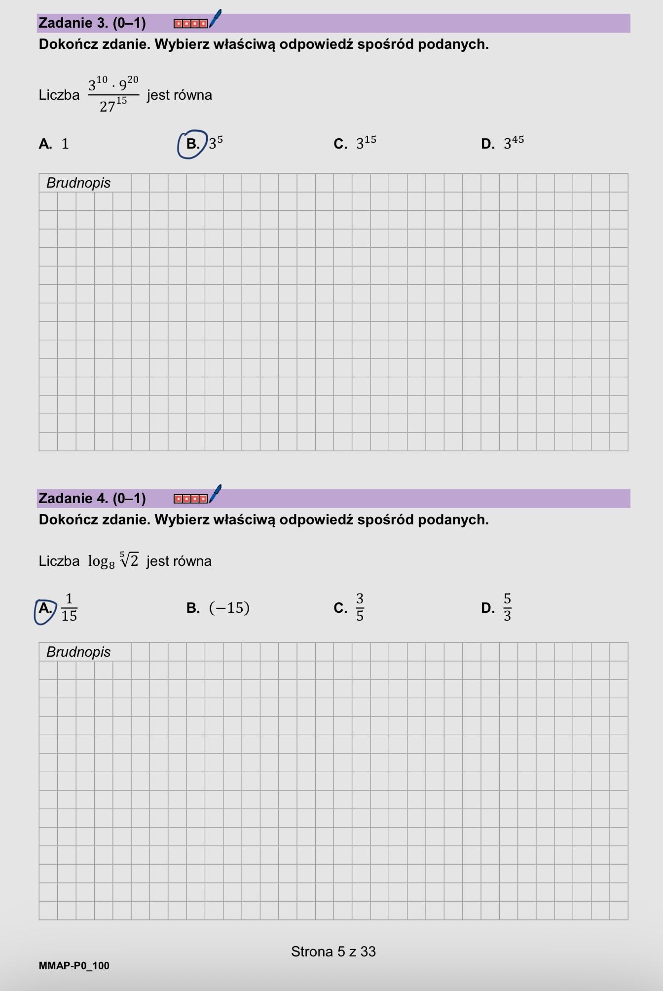 Matura marzec 2026. Matematyka, poziom podstawowy – strona 5