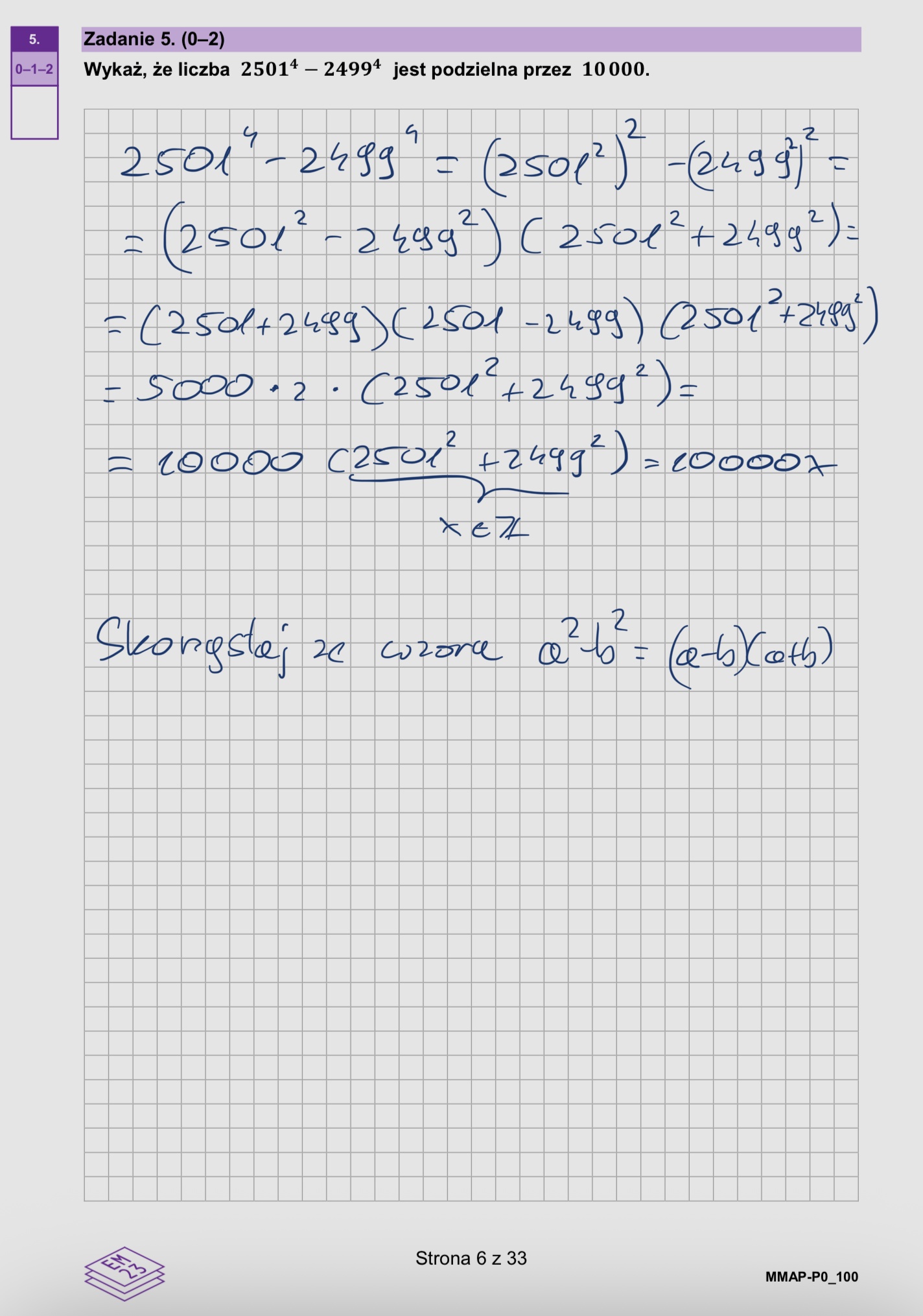 Matura marzec 2026. Matematyka, poziom podstawowy – strona 6