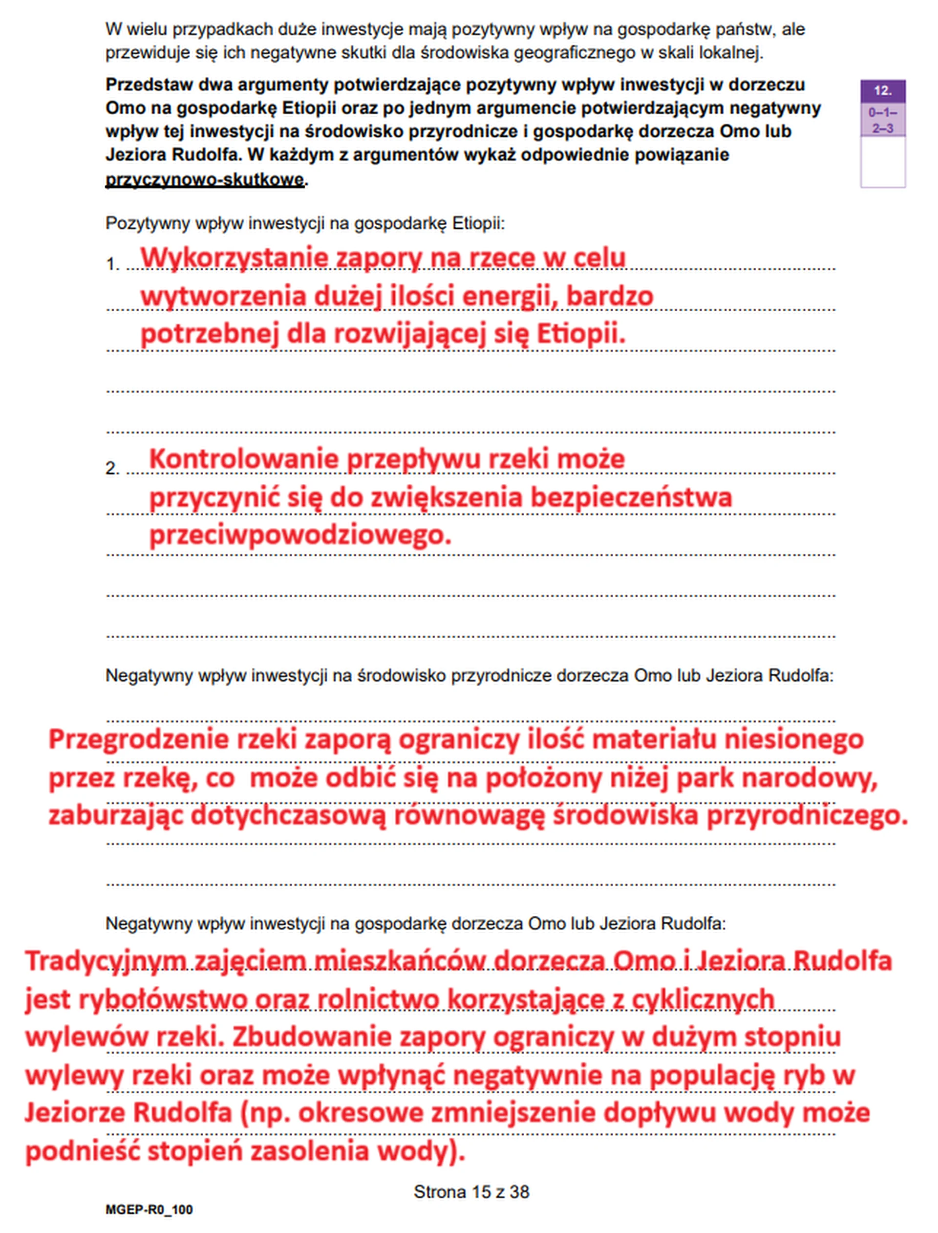 Matura maj 2025. Geografia, poziom rozszerzony – strona 15