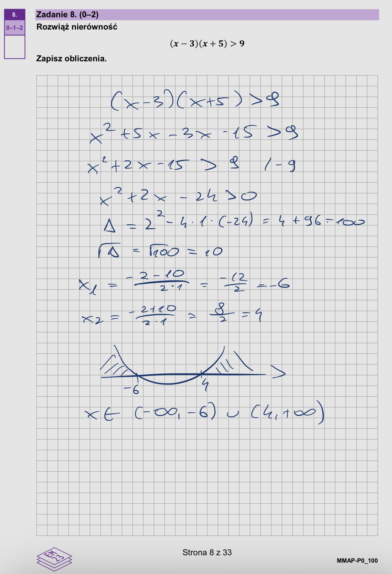 Matura marzec 2026. Matematyka, poziom podstawowy – strona 8