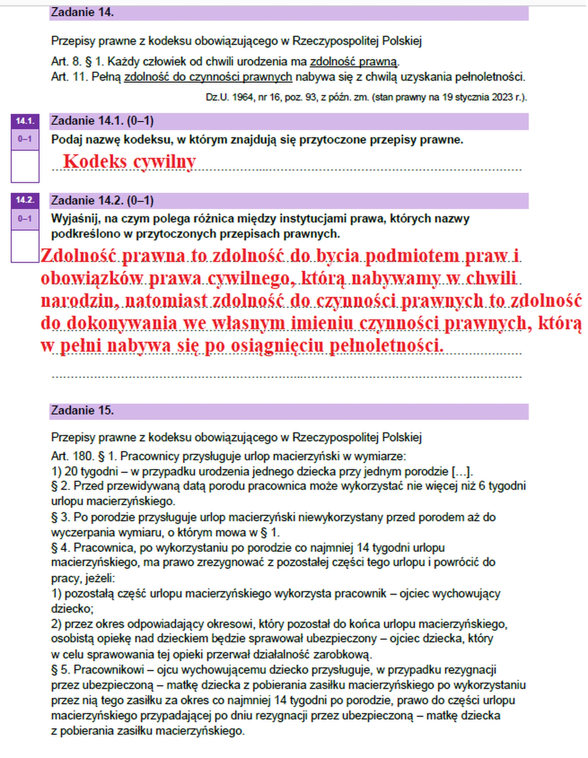 Matura maj 2023. WOS, poziom rozszerzony – strona 16