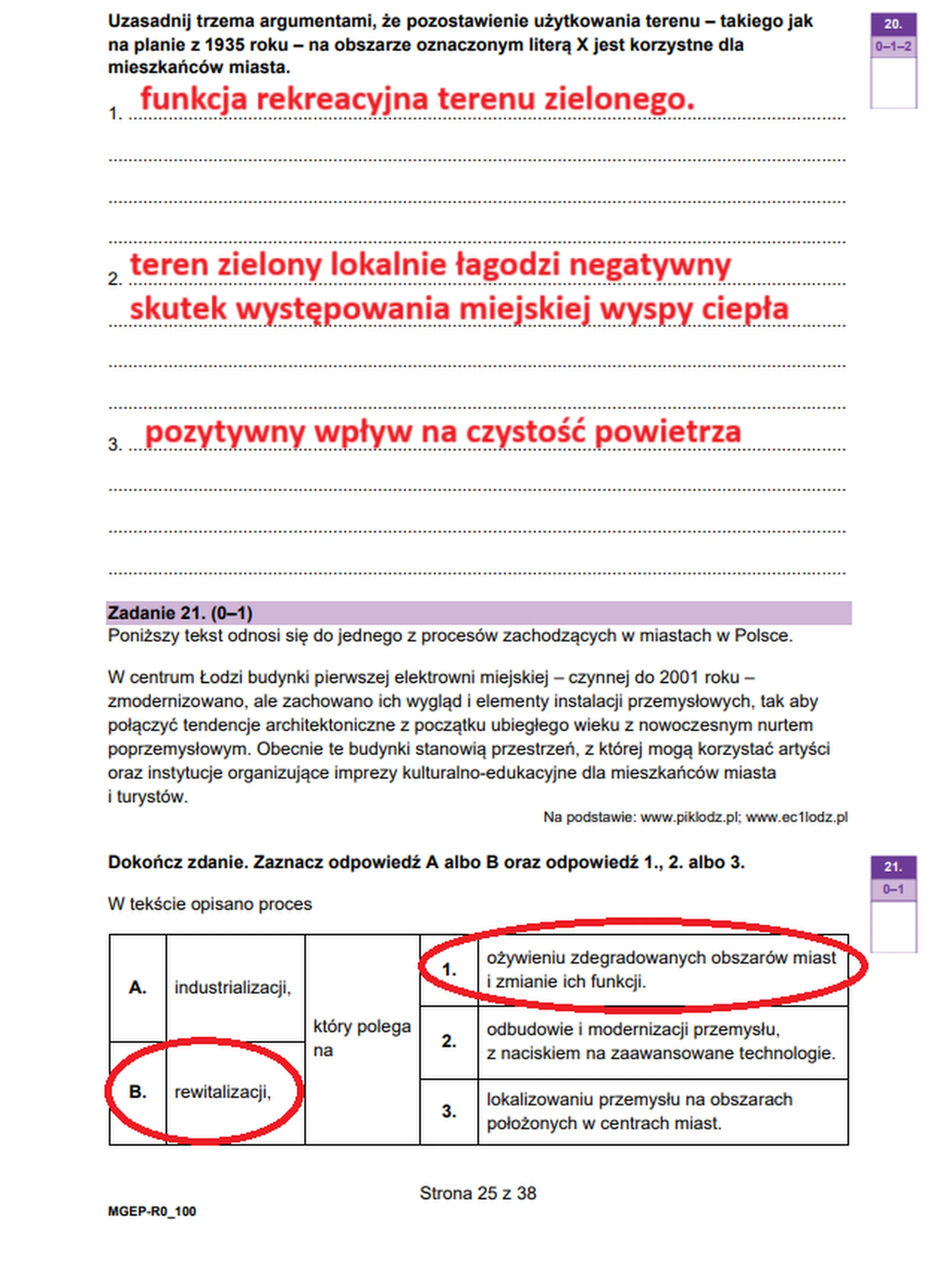 Matura maj 2025. Geografia, poziom rozszerzony – strona 25
