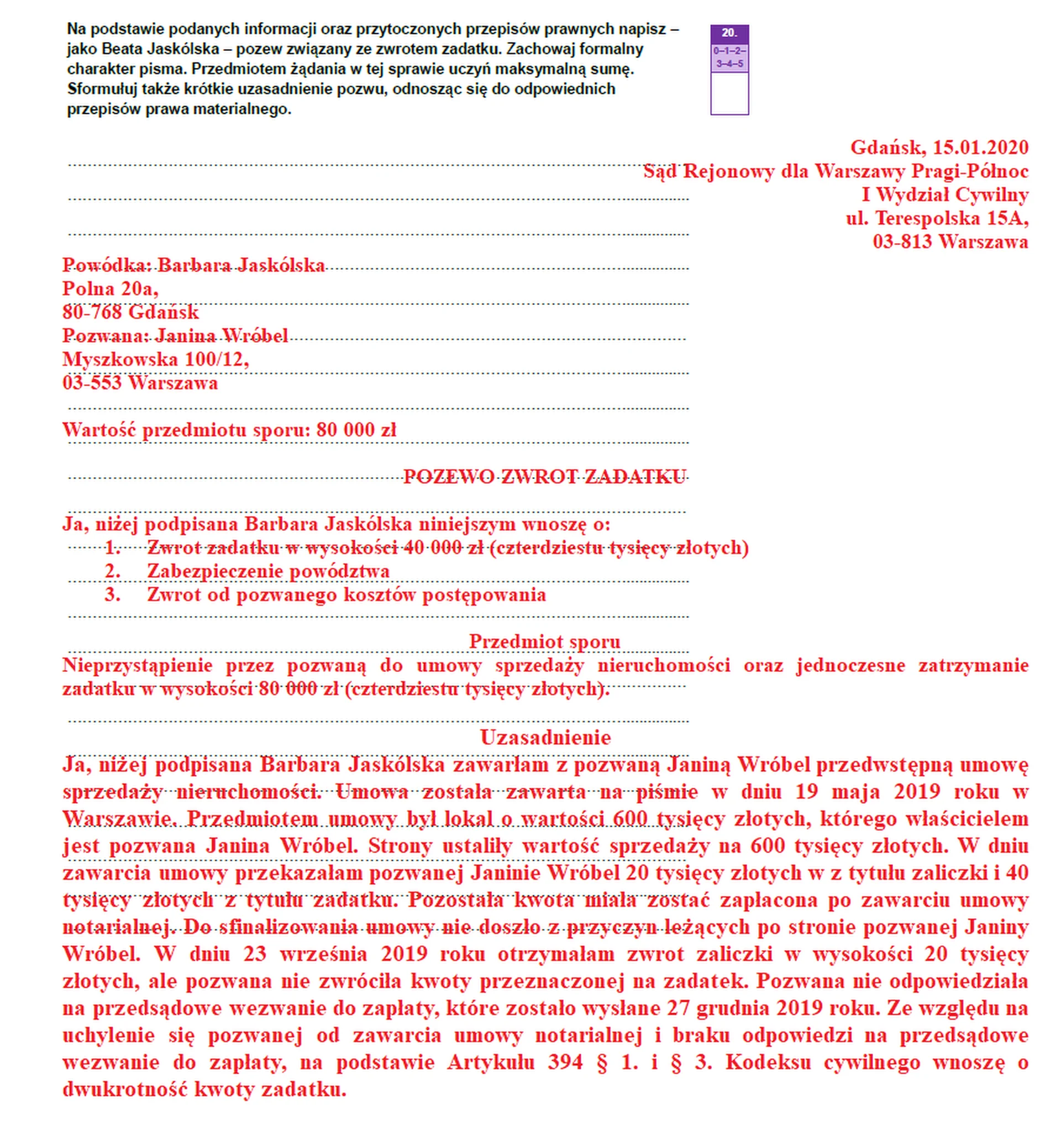 Matura maj 2023. WOS, poziom rozszerzony – strona 23