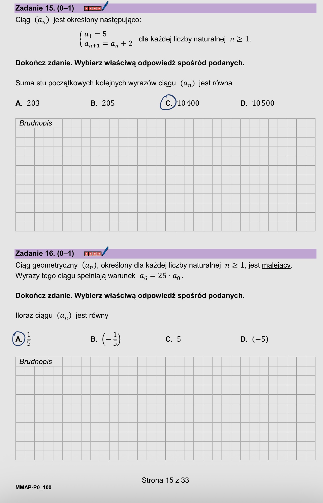 Matura marzec 2026. Matematyka, poziom podstawowy – strona 15