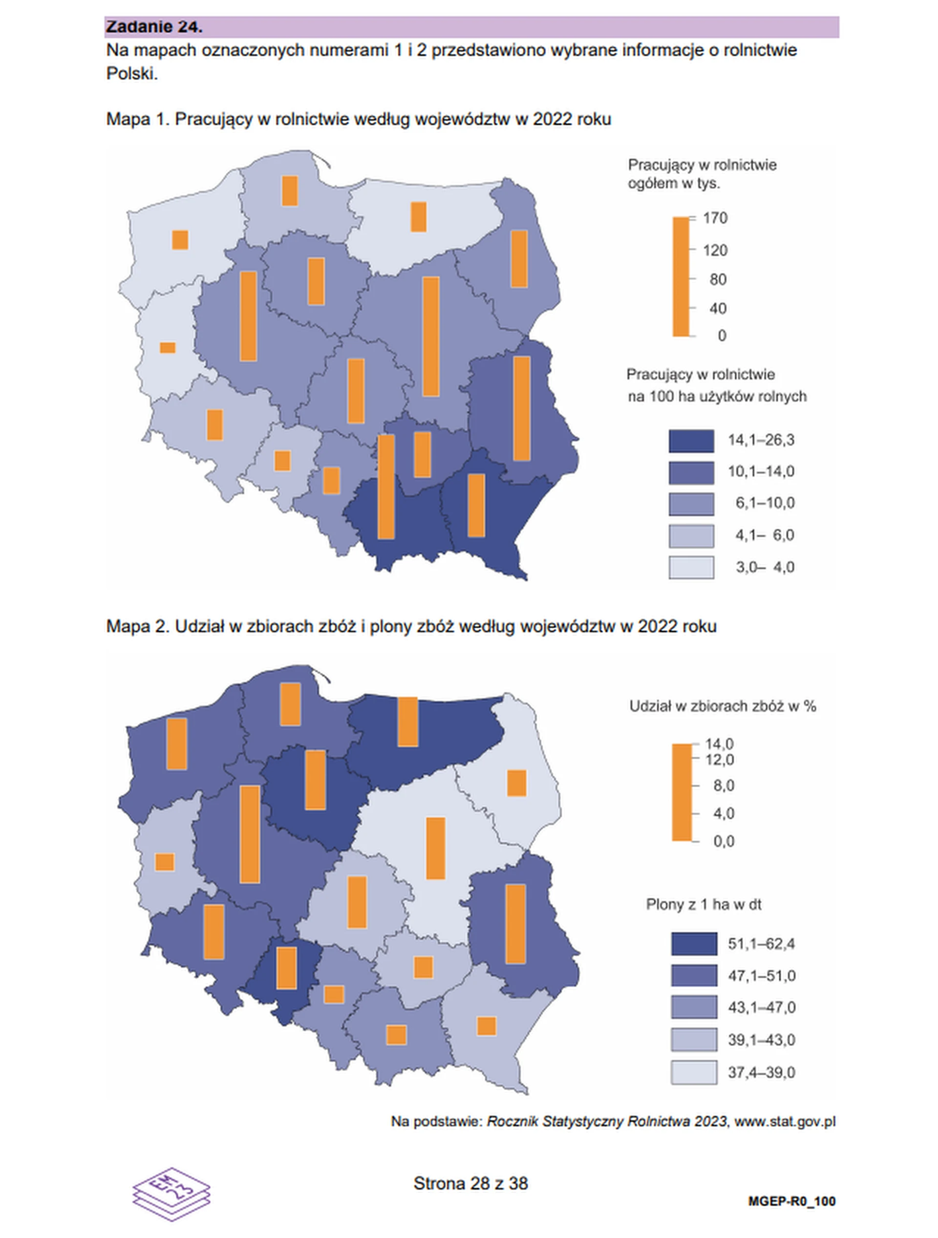 Matura maj 2025. Geografia, poziom rozszerzony – strona 28