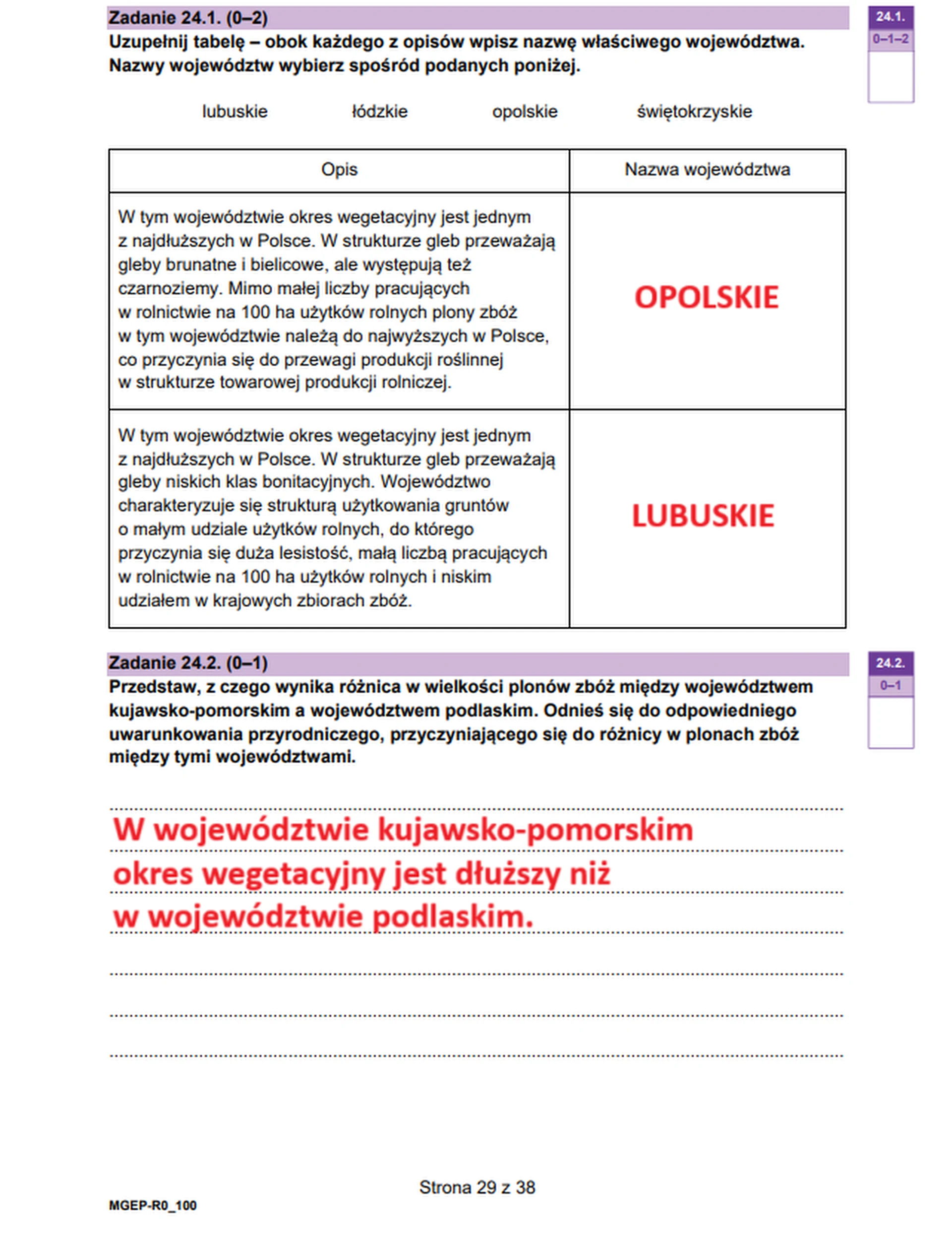 Matura maj 2025. Geografia, poziom rozszerzony – strona 29