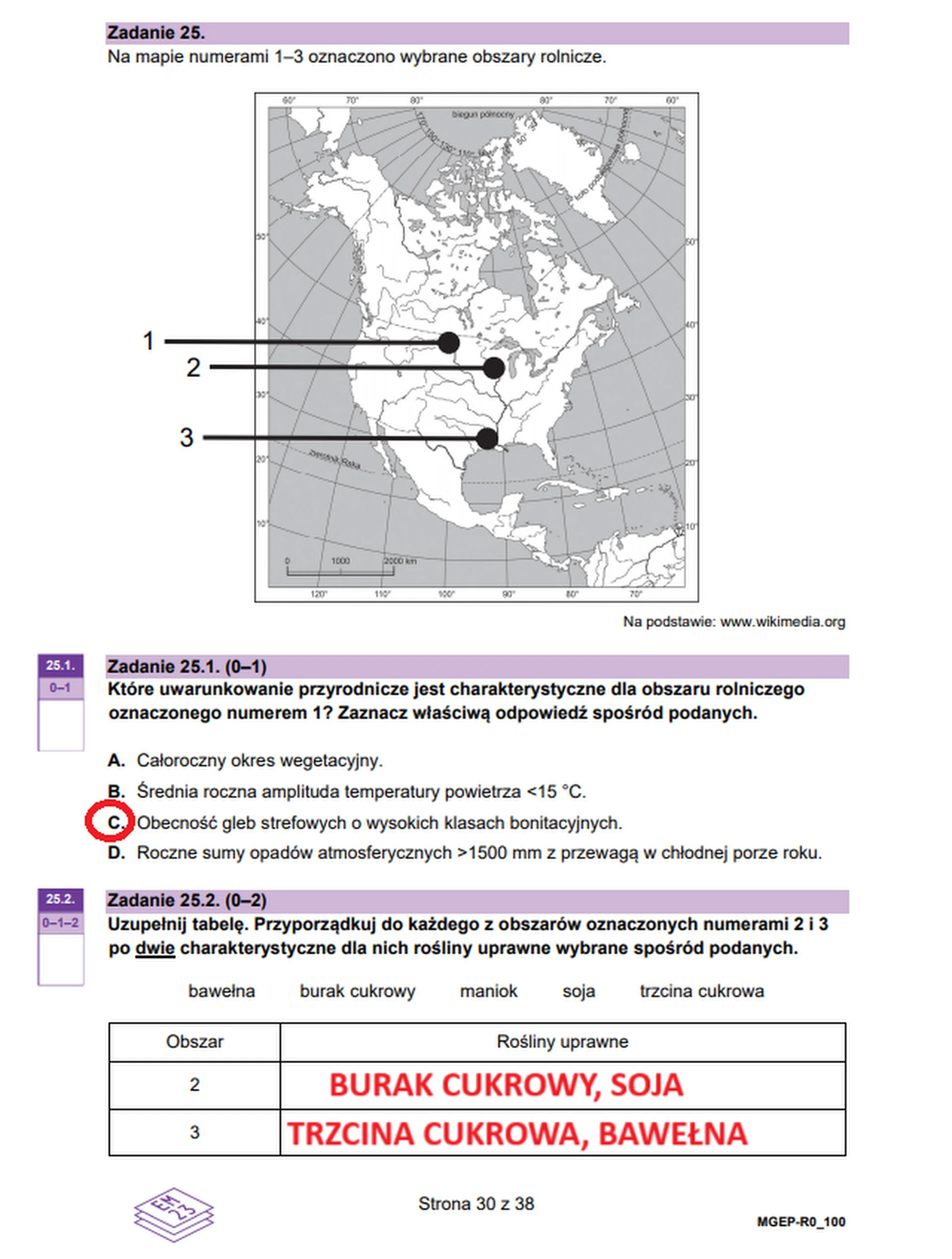 Matura maj 2025. Geografia, poziom rozszerzony – strona 30
