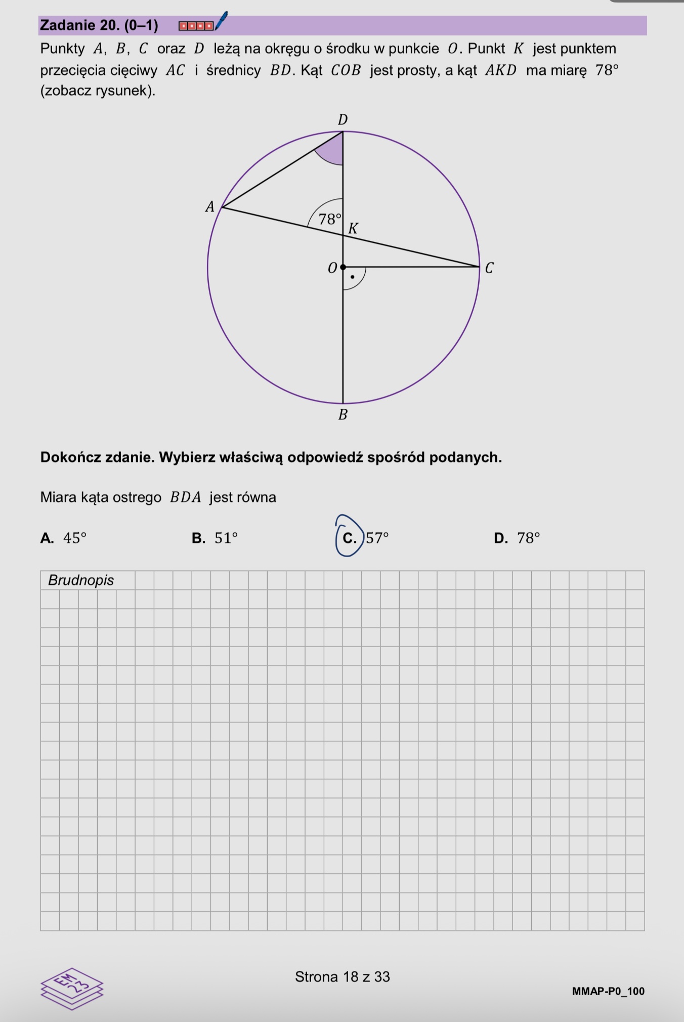 Matura marzec 2026. Matematyka, poziom podstawowy – strona 18