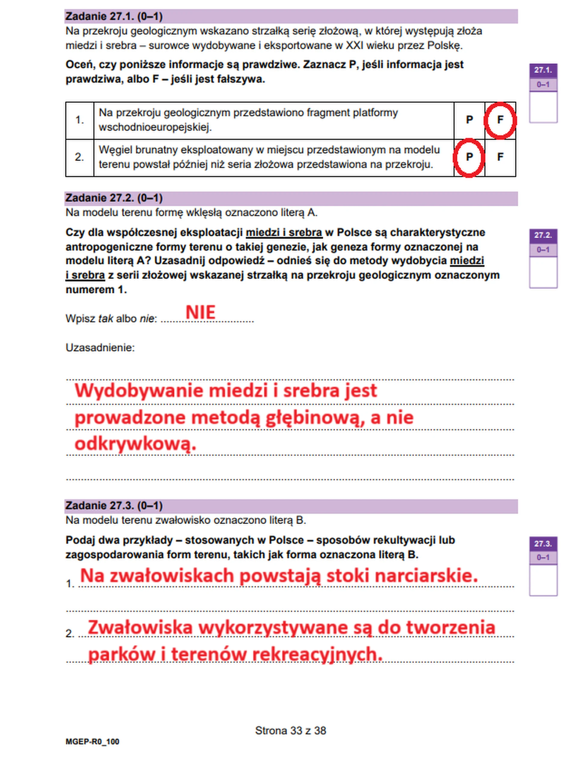 Matura maj 2025. Geografia, poziom rozszerzony – strona 33