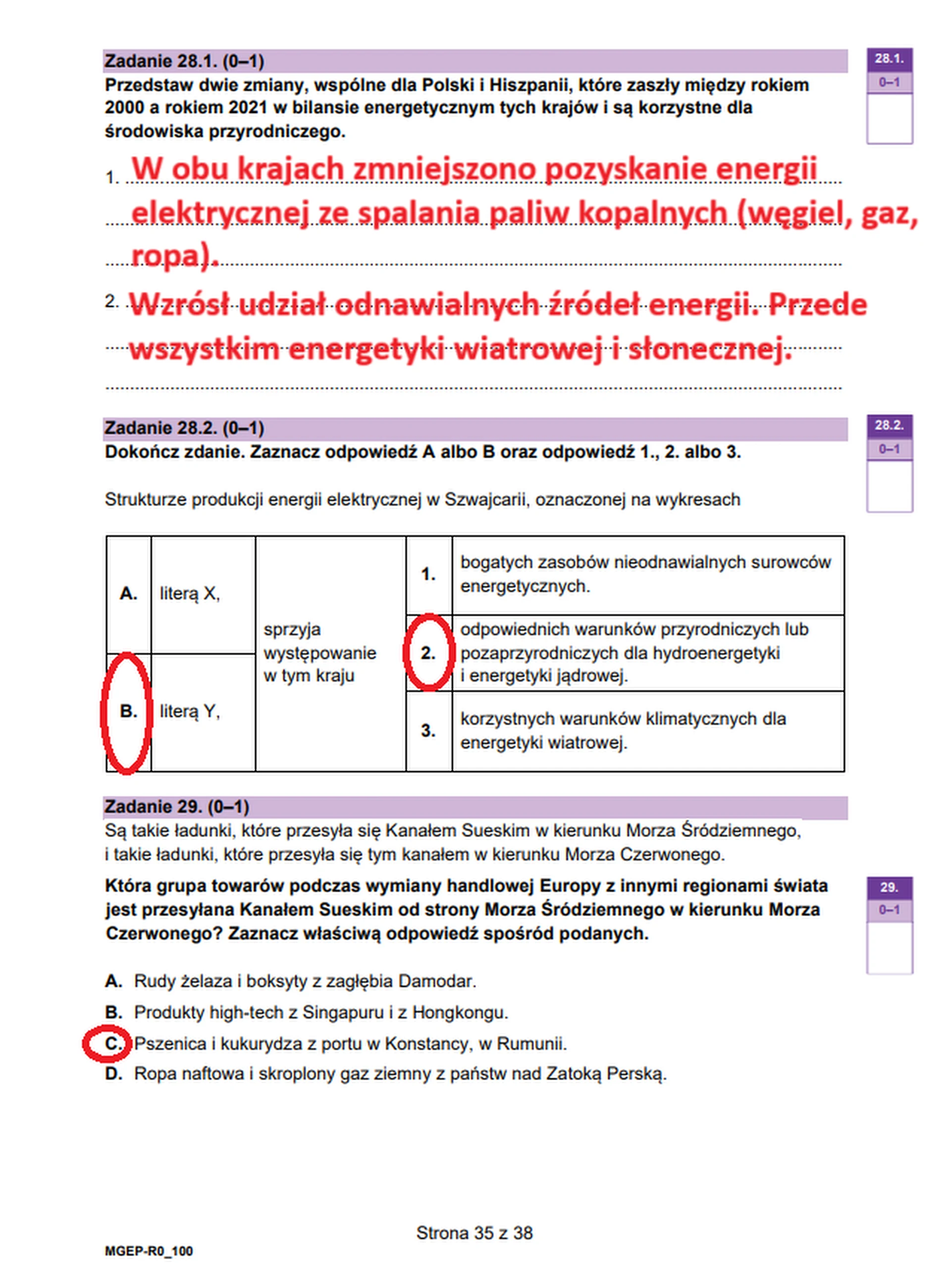 Matura maj 2025. Geografia, poziom rozszerzony – strona 35
