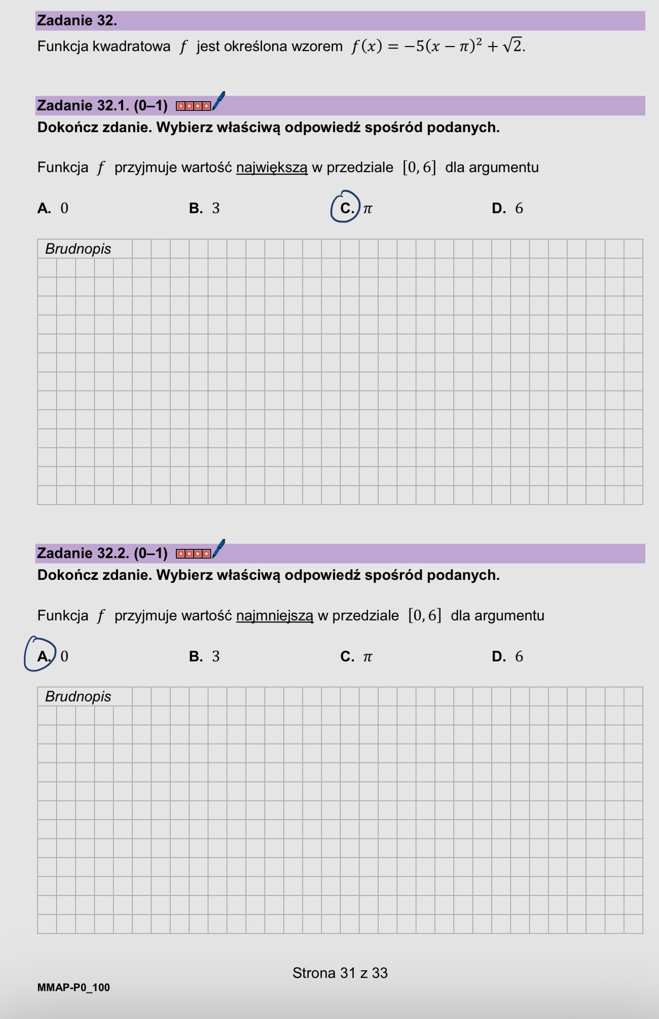 Matura marzec 2026. Matematyka, poziom podstawowy – strona 31