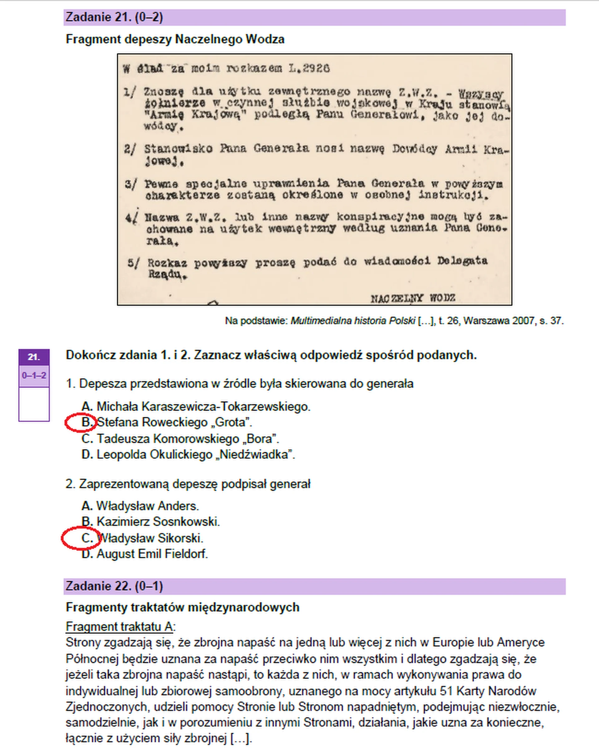 Matura maj 2023. Historia, poziom rozszerzony – strona 22