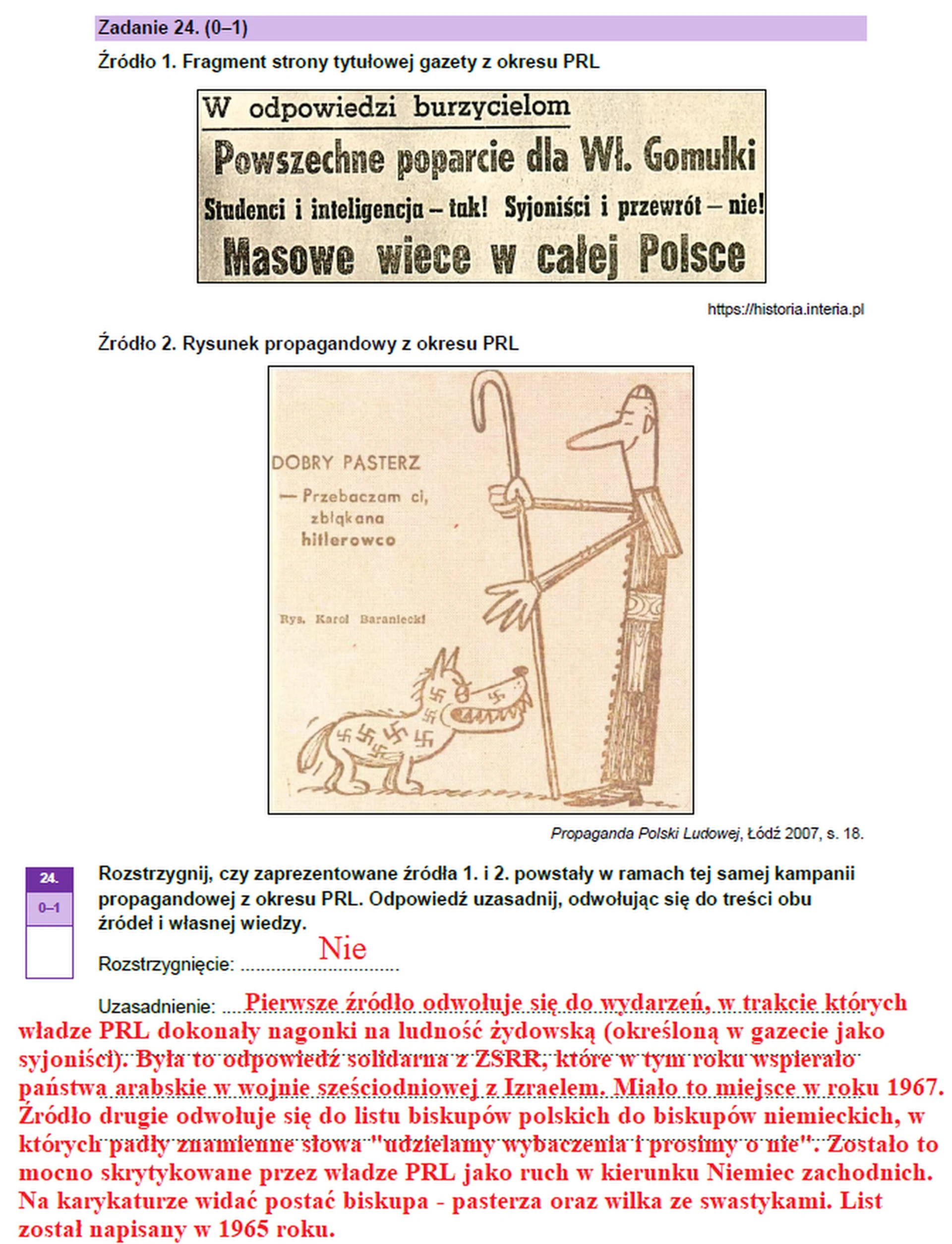 Matura maj 2023. Historia, poziom rozszerzony – strona 24