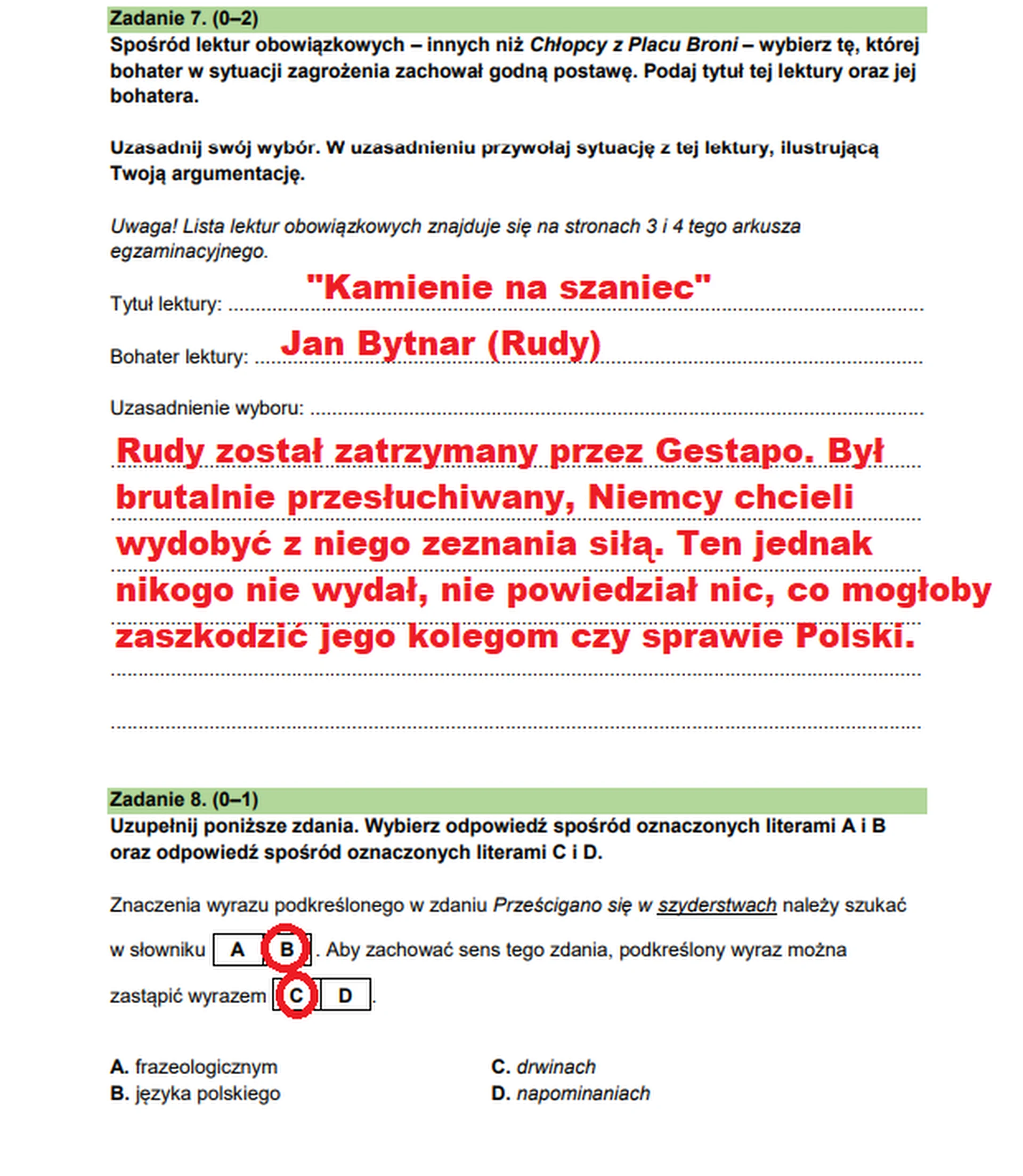 Egzamin ósmoklasisty 2025. Język polski – strona 8