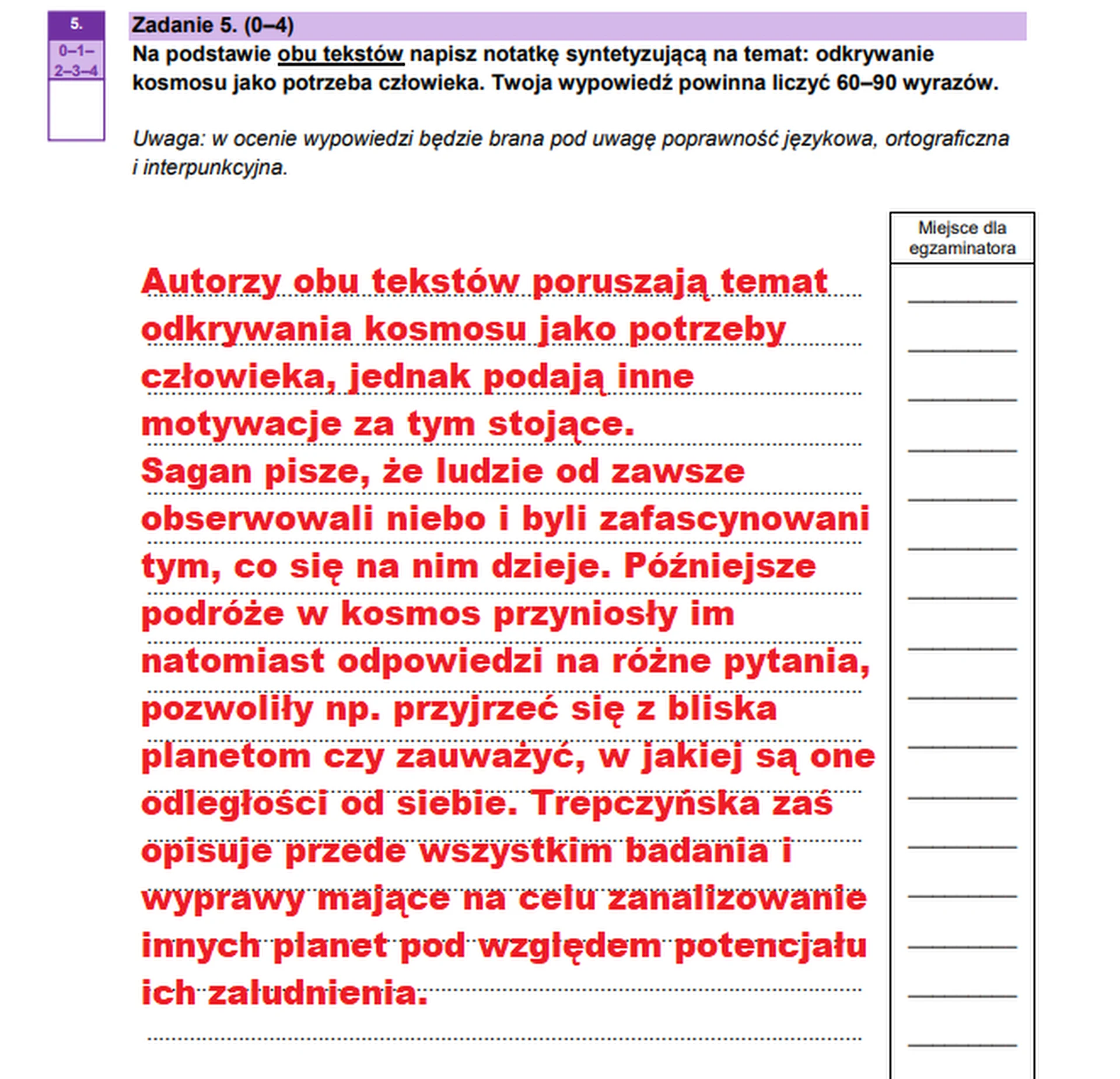 Matura maj 2025. Język polski, poziom podstawowy – strona 7