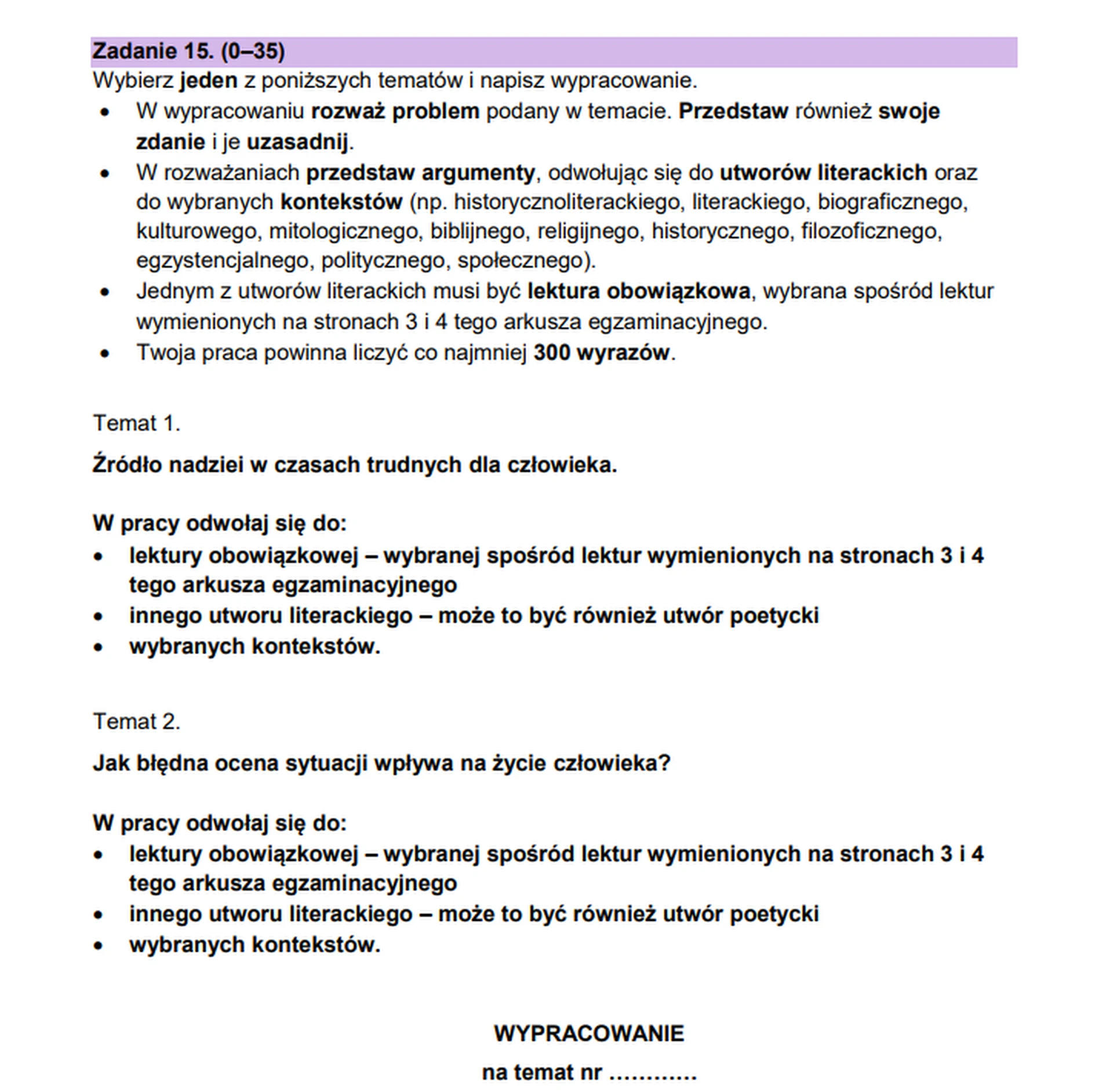 Matura maj 2025. Język polski, poziom podstawowy – strona 19