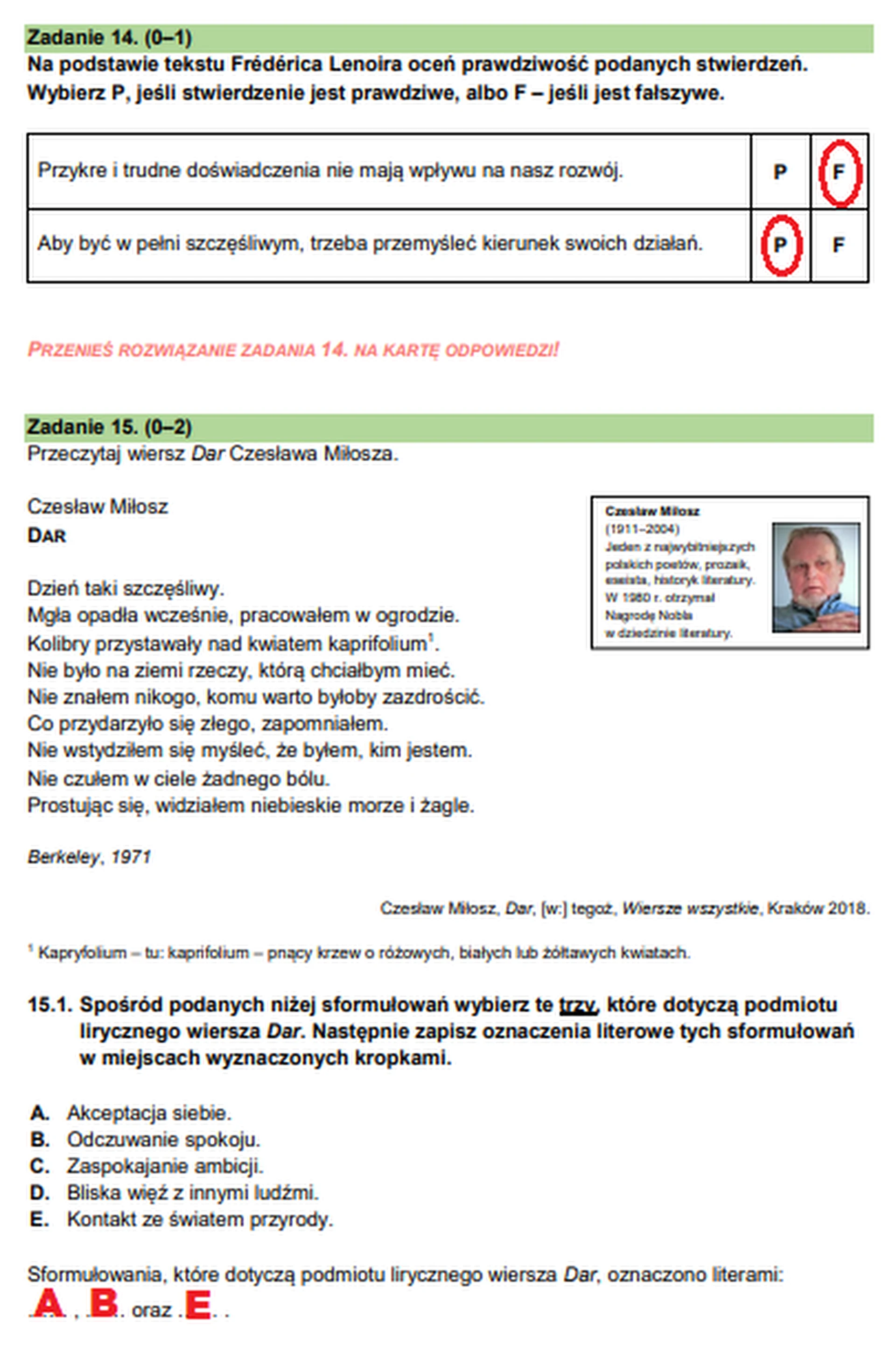 Egzamin ósmoklasisty 2024. Język polski – strona 14