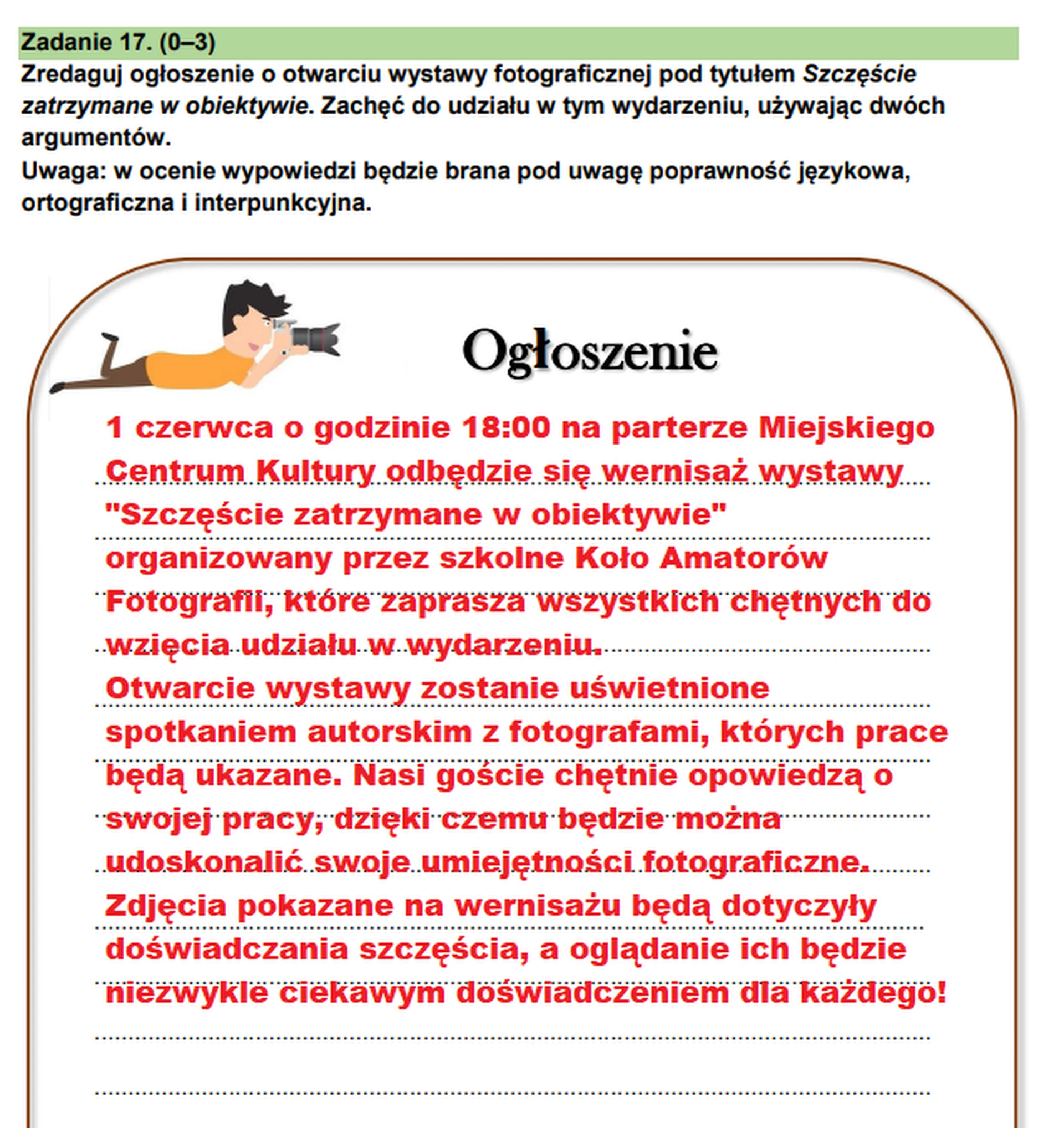 Egzamin ósmoklasisty 2024. Język polski – strona 16