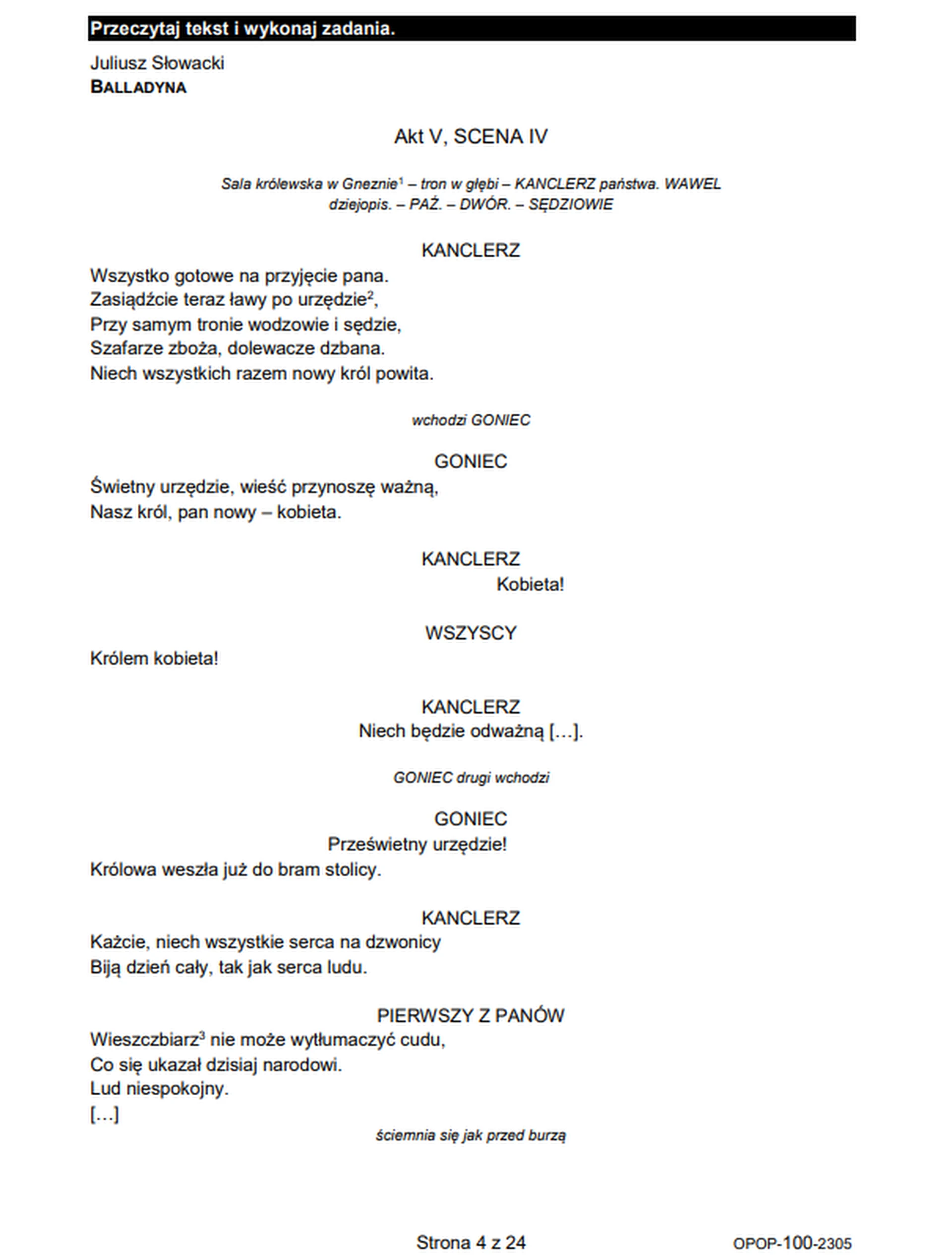 Egzamin ósmoklasisty 2023. Język polski – strona 2