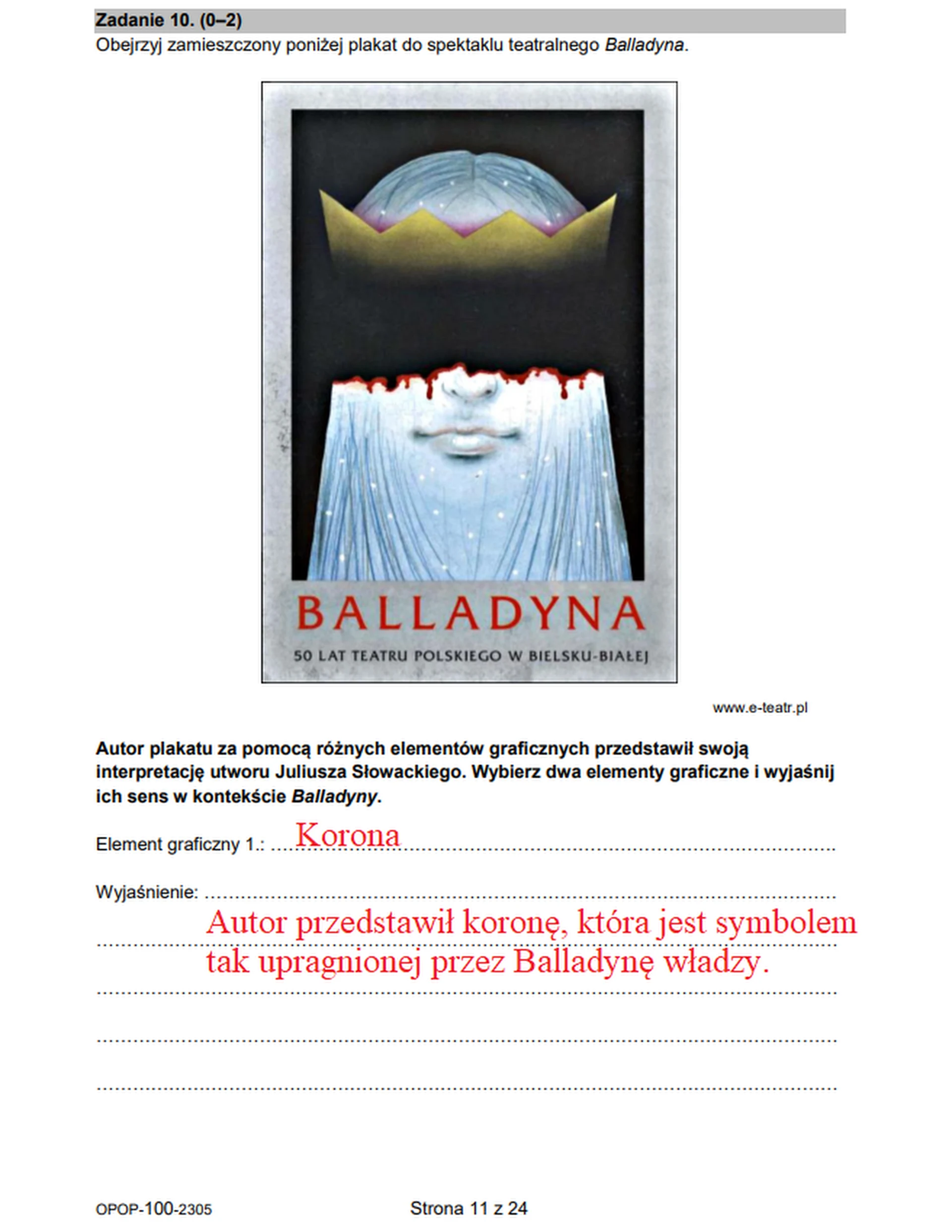 Egzamin ósmoklasisty 2023. Język polski – strona 9