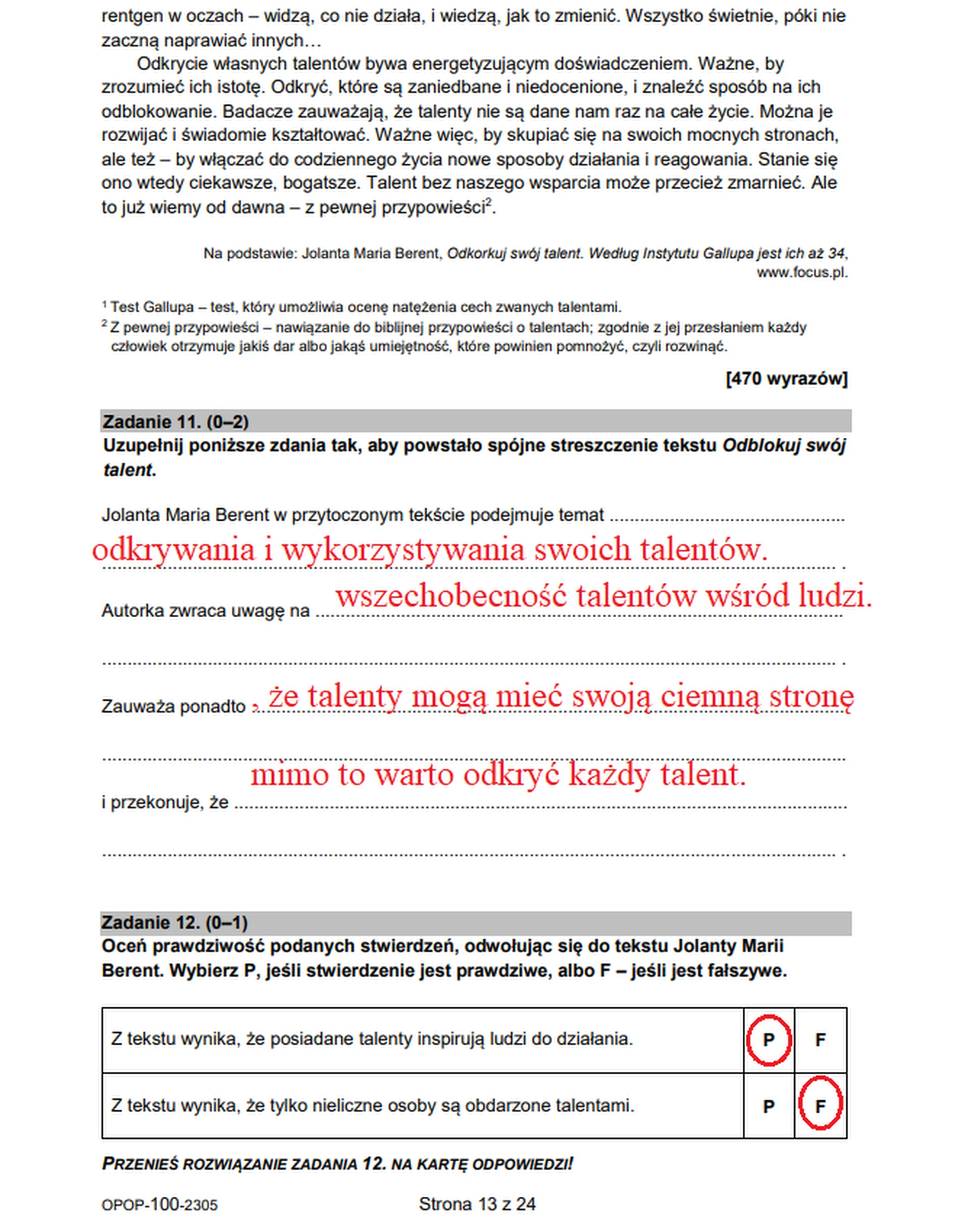 Egzamin ósmoklasisty 2023. Język polski – strona 11