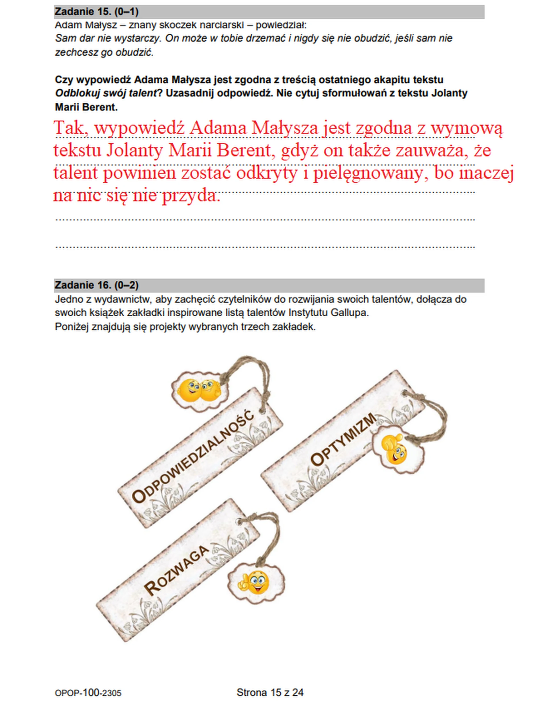 Egzamin ósmoklasisty 2023. Język polski – strona 13