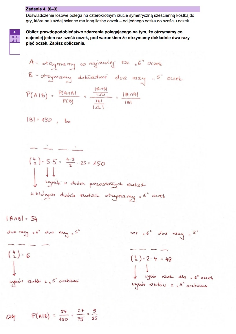 Matura maj 2025. Matematyka, poziom rozszerzony – strona 6