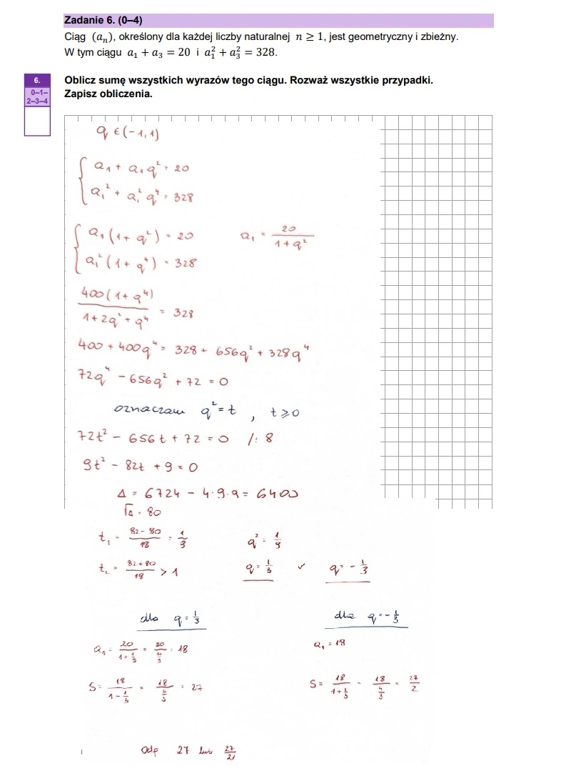 Matura maj 2025. Matematyka, poziom rozszerzony – strona 8