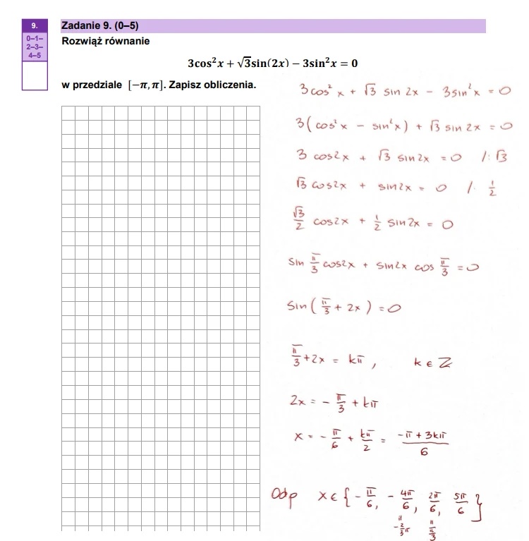 Matura maj 2025. Matematyka, poziom rozszerzony – strona 12