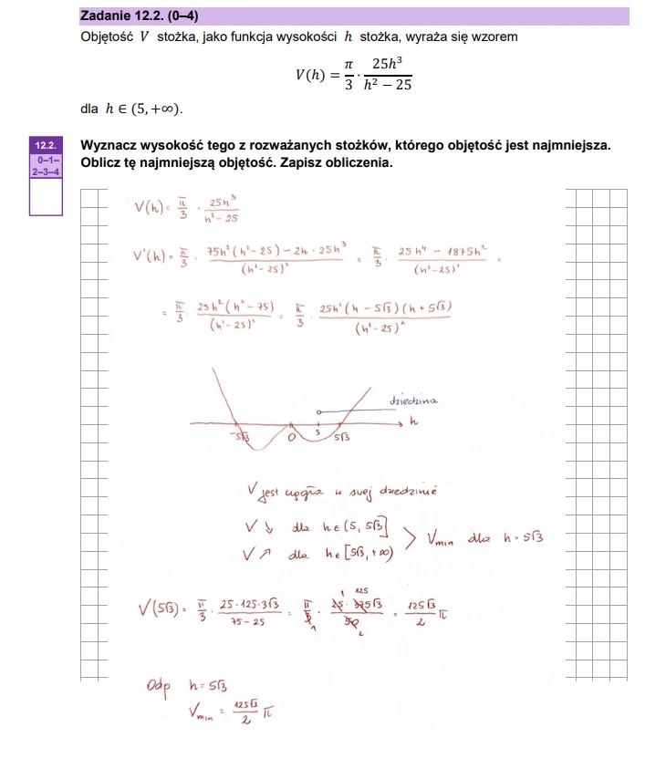 Matura maj 2025. Matematyka, poziom rozszerzony – strona 18