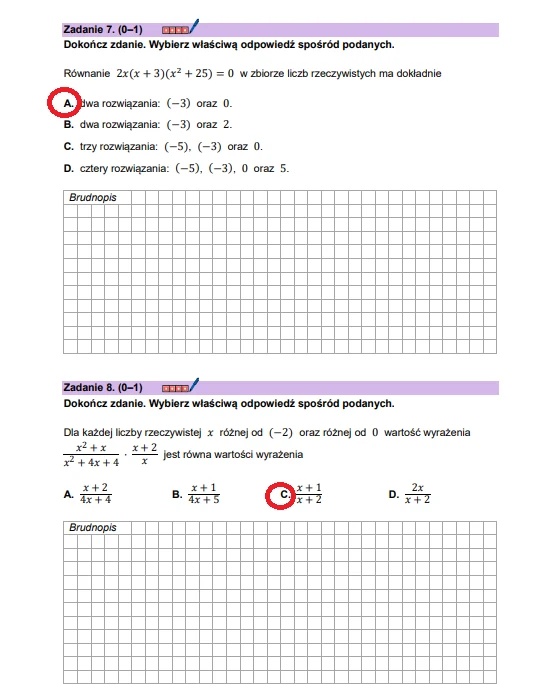 Matura maj 2025. Matematyka, poziom podstawowy – strona 8