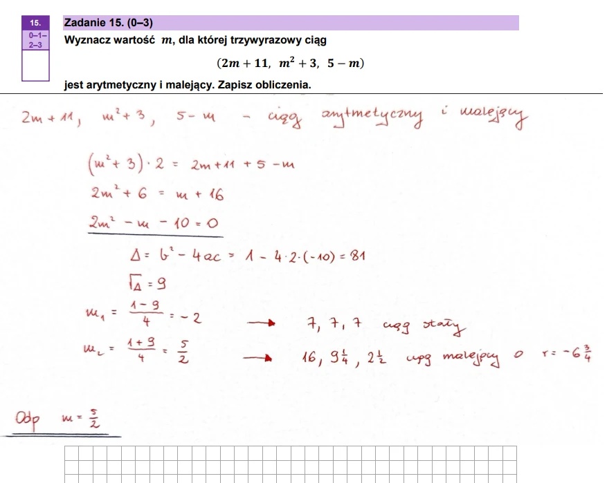 Matura maj 2025. Matematyka, poziom podstawowy – strona 16