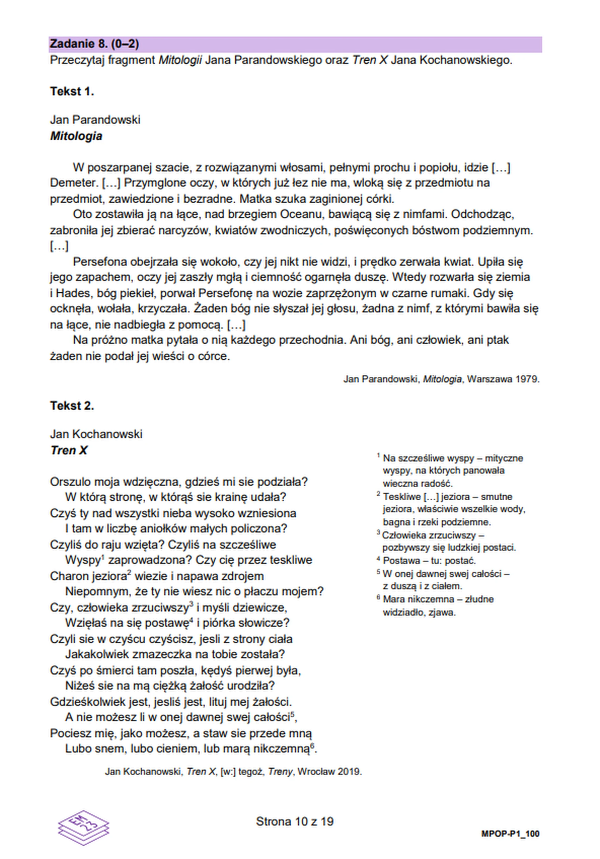 Matura maj 2024. Język polski, poziom podstawowy – strona 10