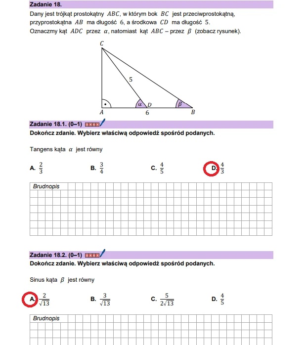 Matura maj 2025. Matematyka, poziom podstawowy – strona 18