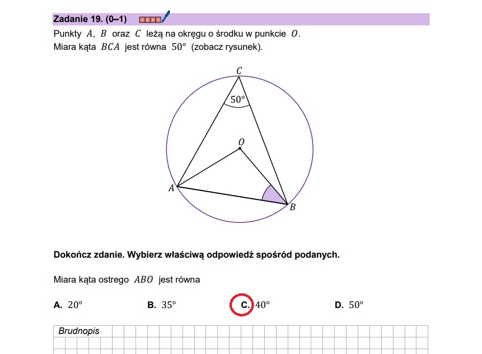 Matura maj 2025. Matematyka, poziom podstawowy – strona 19