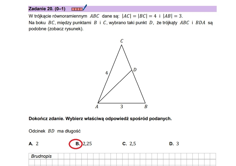 Matura maj 2025. Matematyka, poziom podstawowy – strona 20
