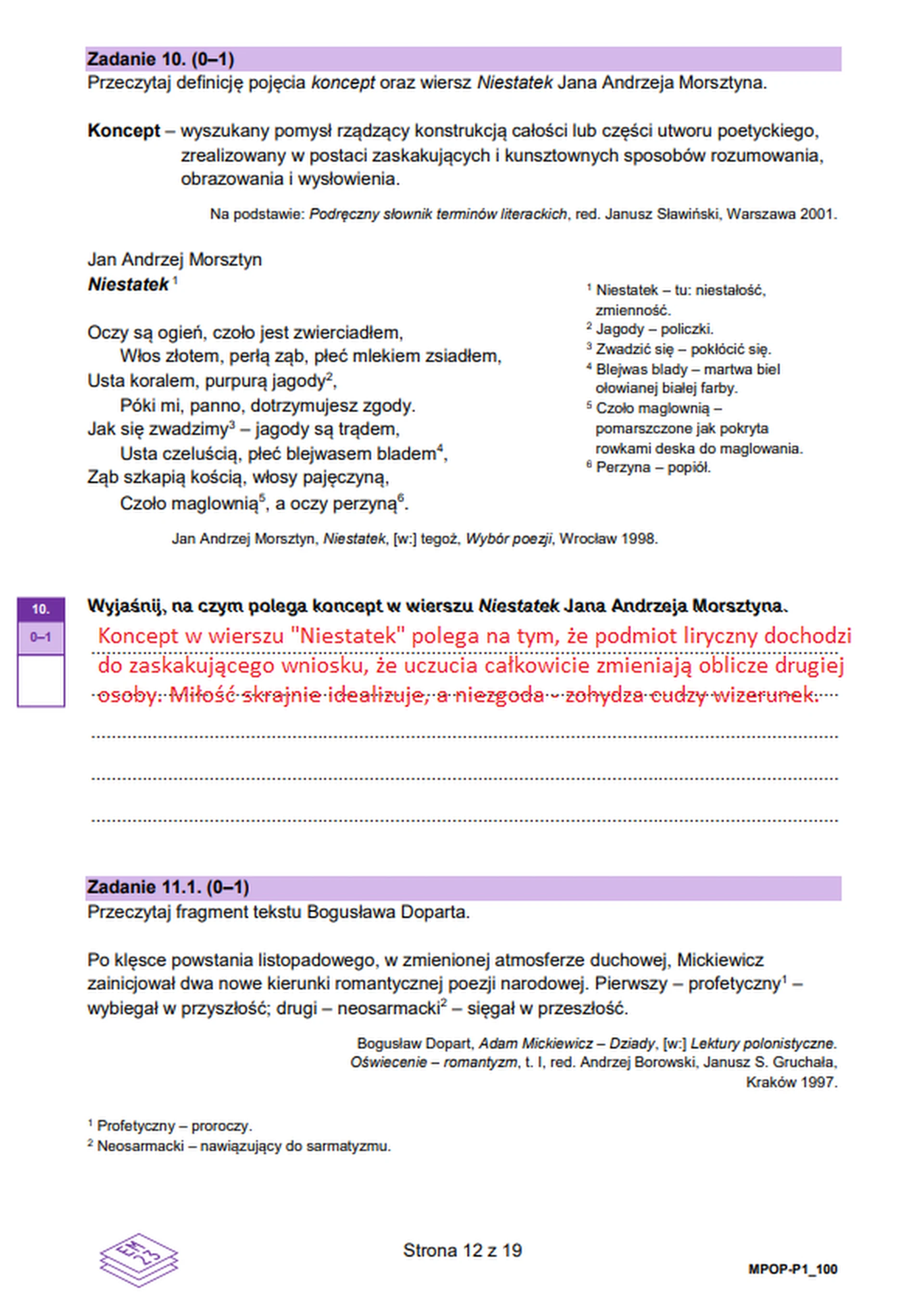 Matura maj 2024. Język polski, poziom podstawowy – strona 12