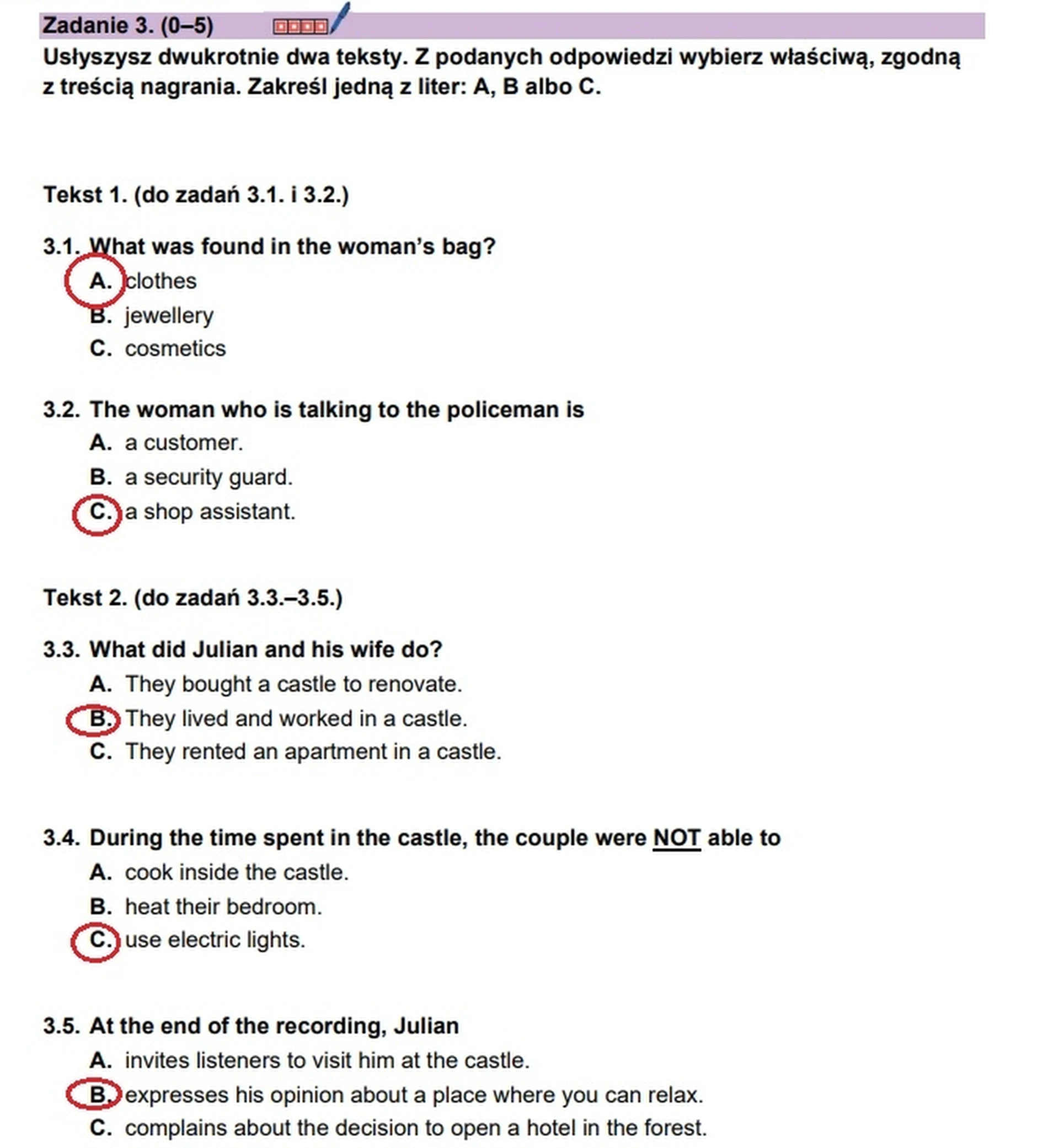 Matura maj 2024. Język angielski, poziom podstawowy – strona 4