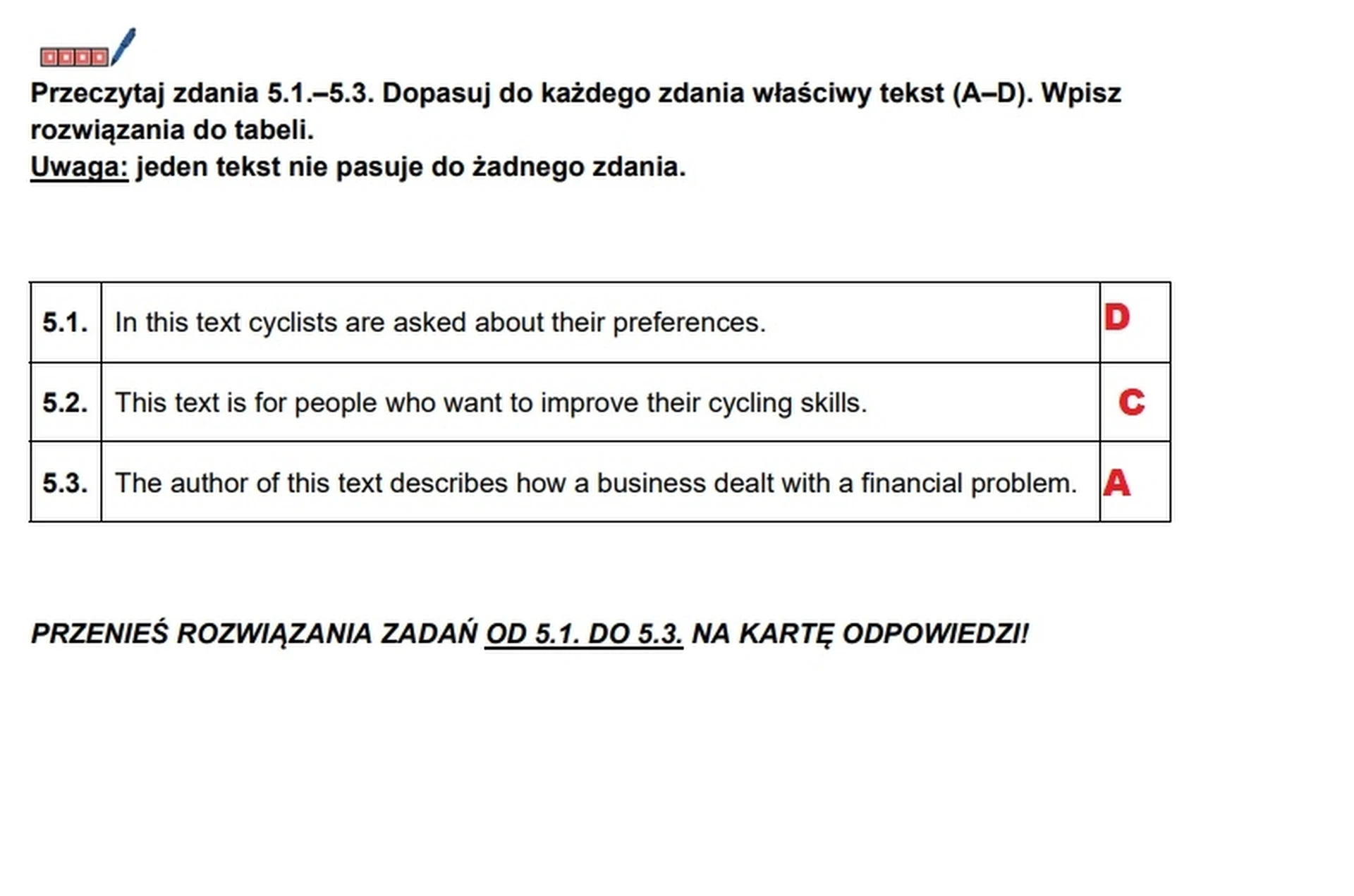 Matura maj 2024. Język angielski, poziom podstawowy – strona 9