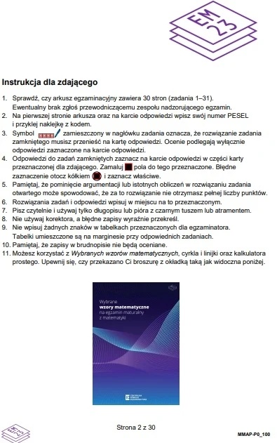 Matura maj 2024. Matematyka, poziom podstawowy – strona 2