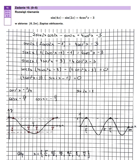 Matura maj 2024. Matematyka, poziom rozszerzony – strona 16
