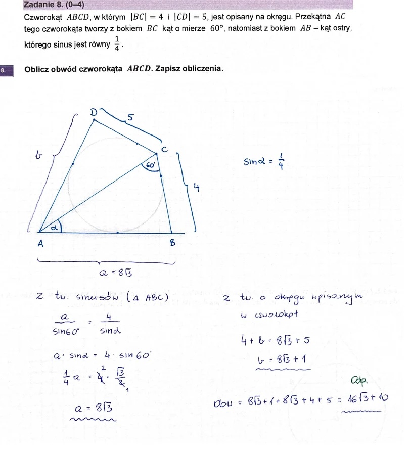 Matura maj 2023. Matematyka, poziom rozszerzony – strona 12