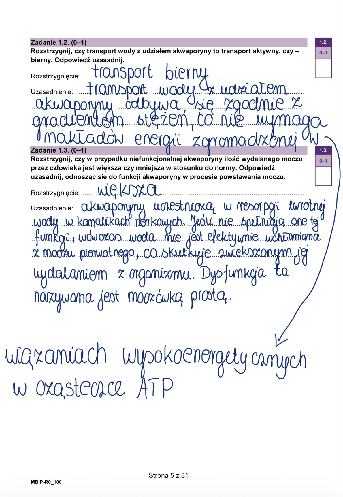 Matura styczeń 2026. Biologia, poziom rozszerzony – strona 5